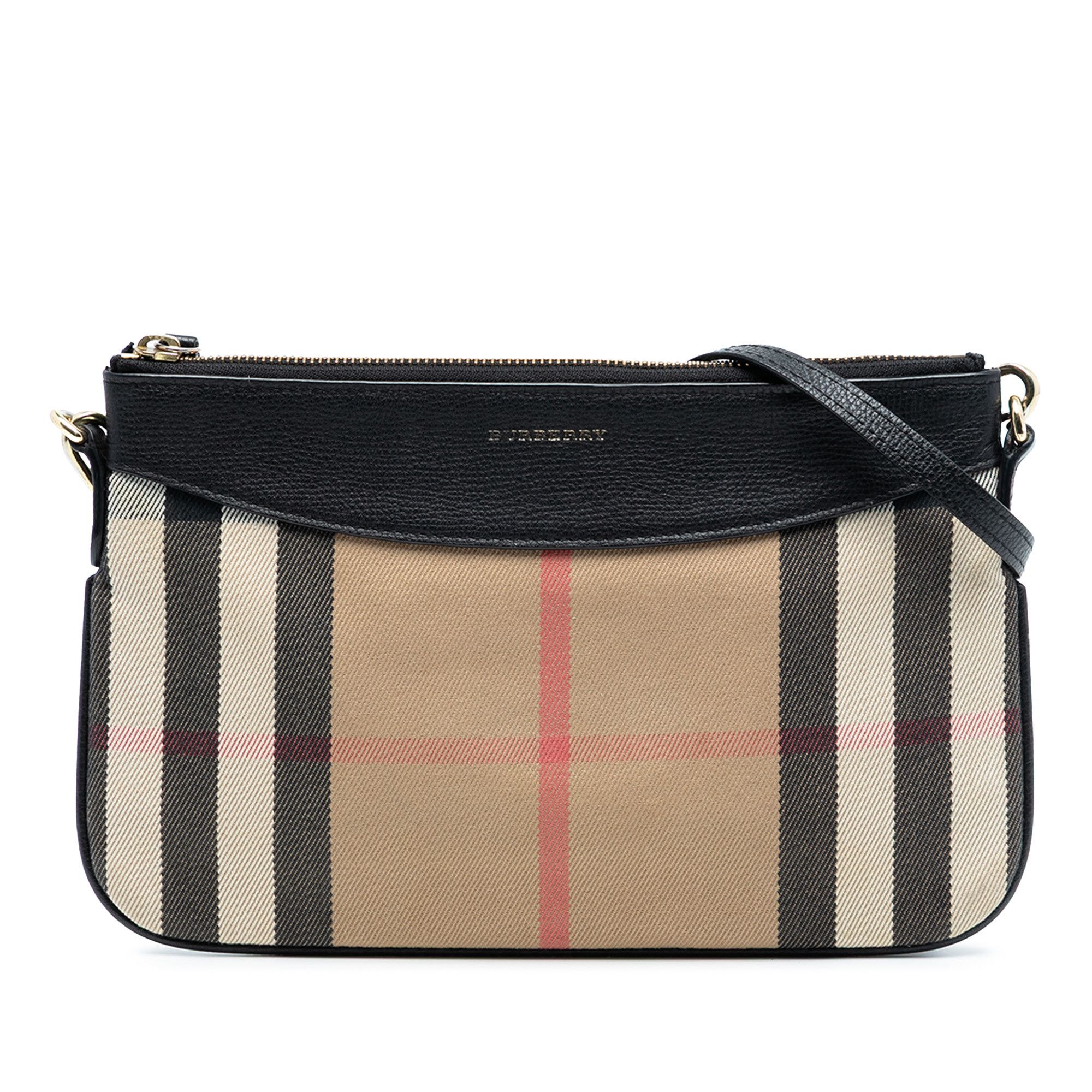 Burberry Burberry House Check Canvas Peyton Crossbody Size ONE SIZE - 1 Thumbnail