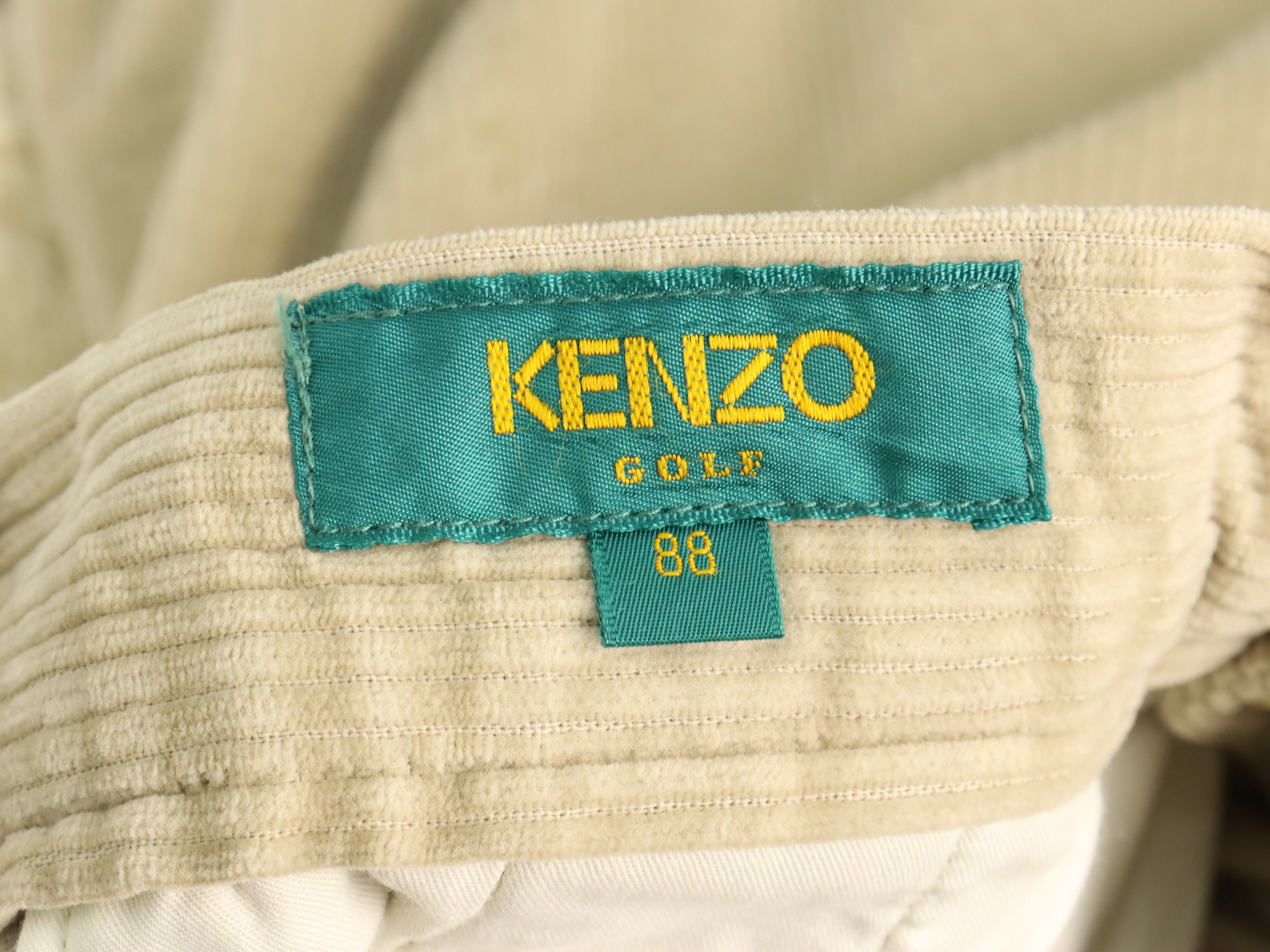Kenzo Kenzo Corduroy Beige Cream Relaxed Cut Pant Size US 32 / EU 48 - 14 Thumbnail