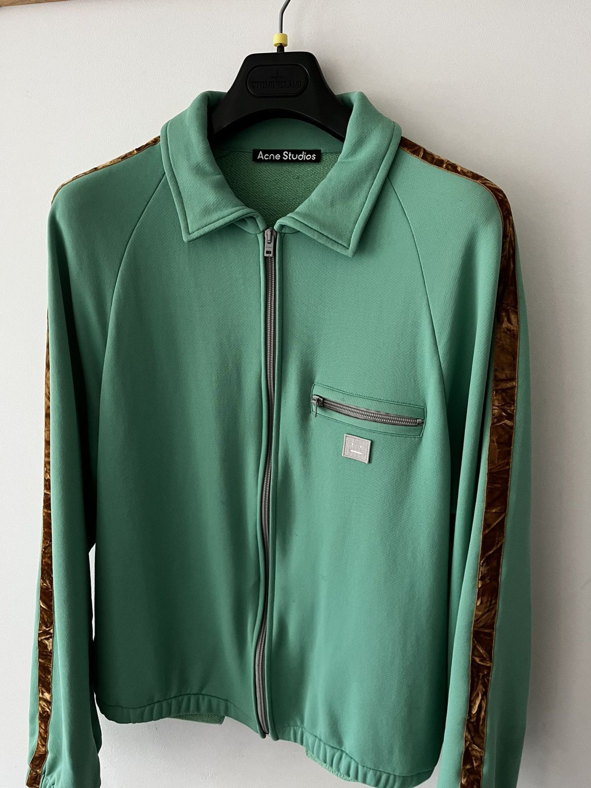 Acne Studios Acne Studios green sports cardigan/jacket medium men’s Size US M / EU 48-50 / 2 - 2 Thumbnail