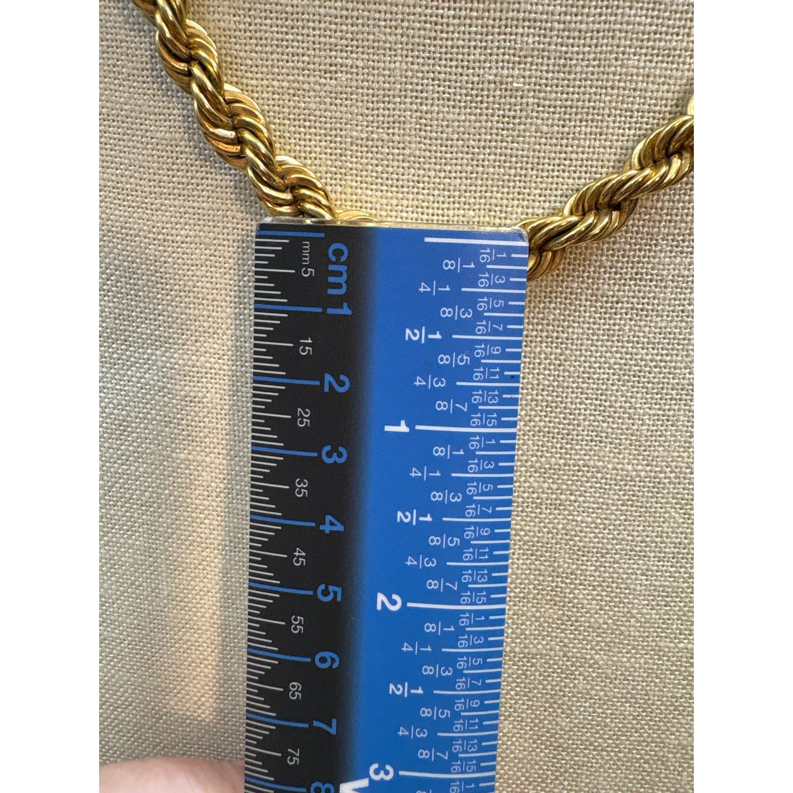 Monet Vintage Monet Gold Tone Rope Chain Necklace 17 Inch Signed Size ONE SIZE - 6 Thumbnail