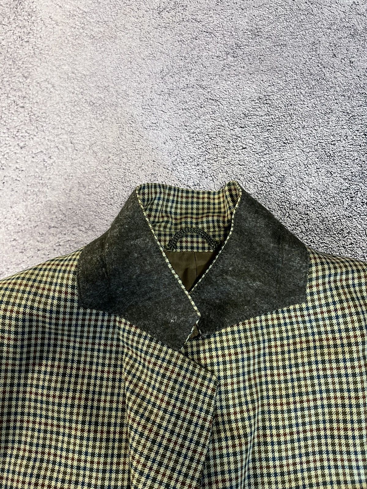 Burberry Prorsum Vtg Burberrys Blazer Jacket 54 US44 Wool Silk Check Germany Size 44R - 17 Thumbnail