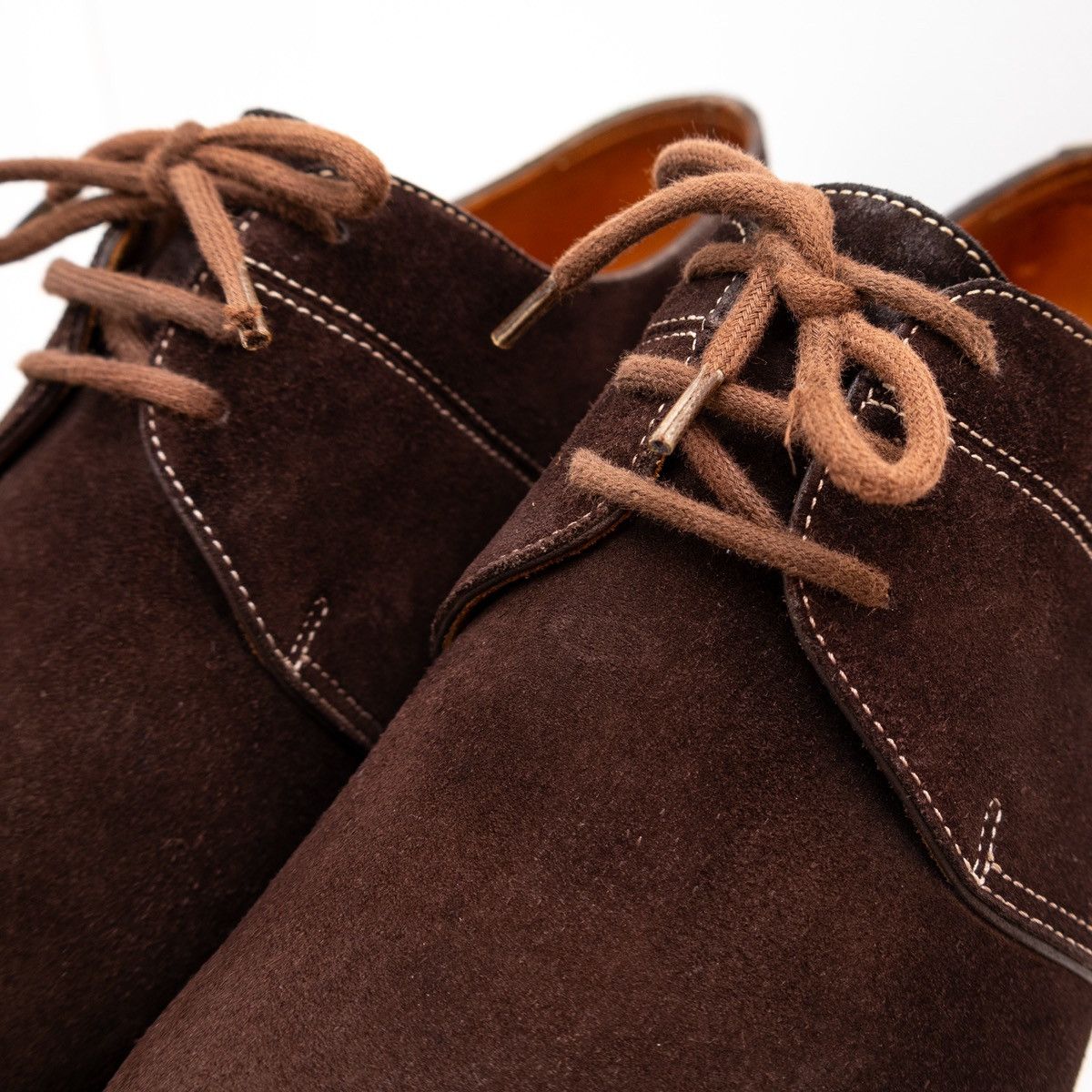 John Lobb John Lobb Clipper Suede Three-Eyelet Derby Shoes Size:US9.5E Size US 9.5 / EU 42-43 - 11 Thumbnail