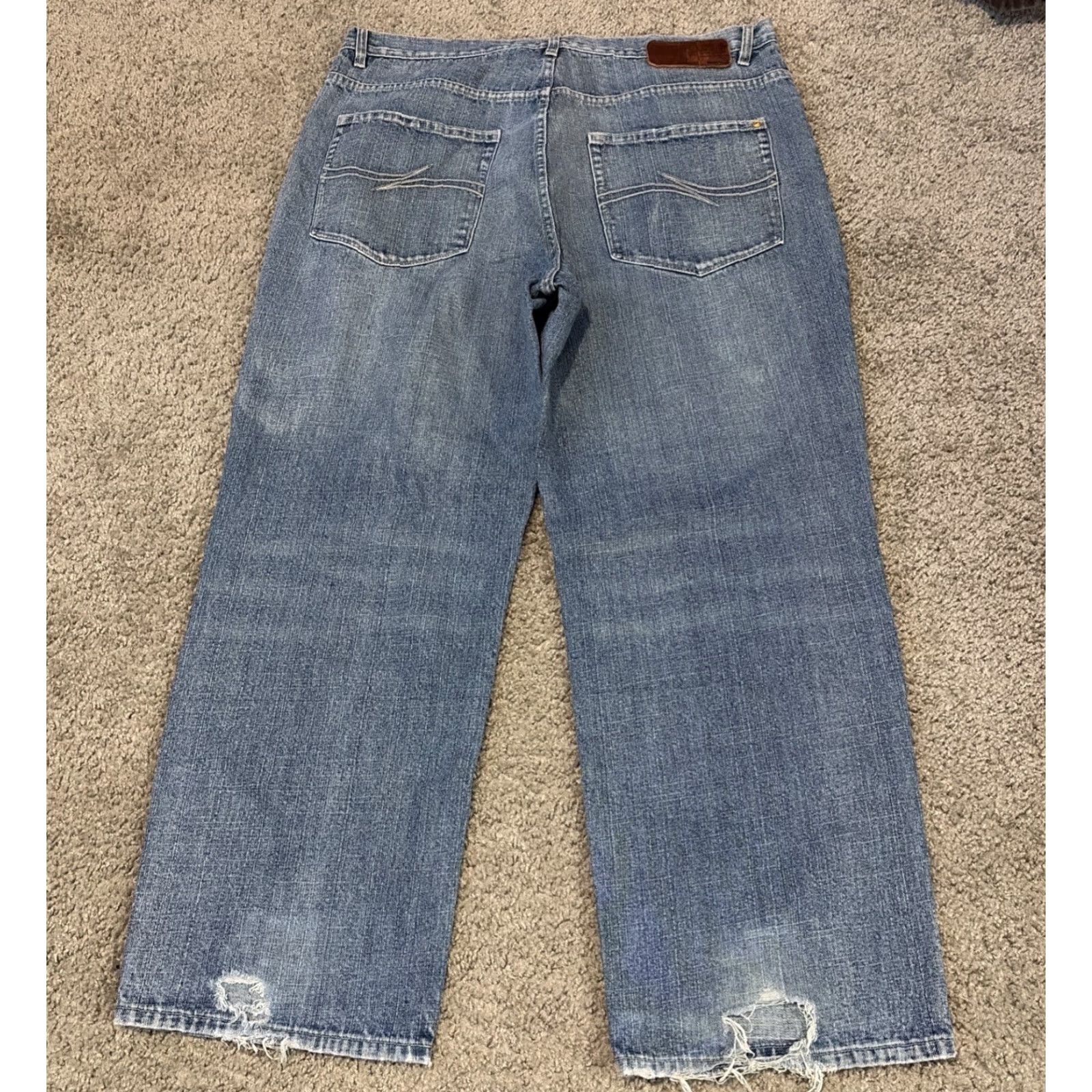 Phat Farm VINTAGE Phat Farm Baggy Wide-Leg Jeans 40x31 Men Blue 90s Y2K Grunge Skater Wide-Leg Cyber 90s Mens Size US 40 / EU 56 - 2 Thumbnail
