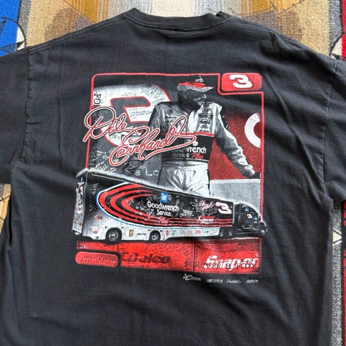 Chase Authentics VINTAGE Dale Earnhardt Nascar Double Sided T-Shirt Black Size L Men Short Sleeve 90s Y2K Racing Cars Nascar Size US L / EU 52-54 / 3 - 5 Thumbnail