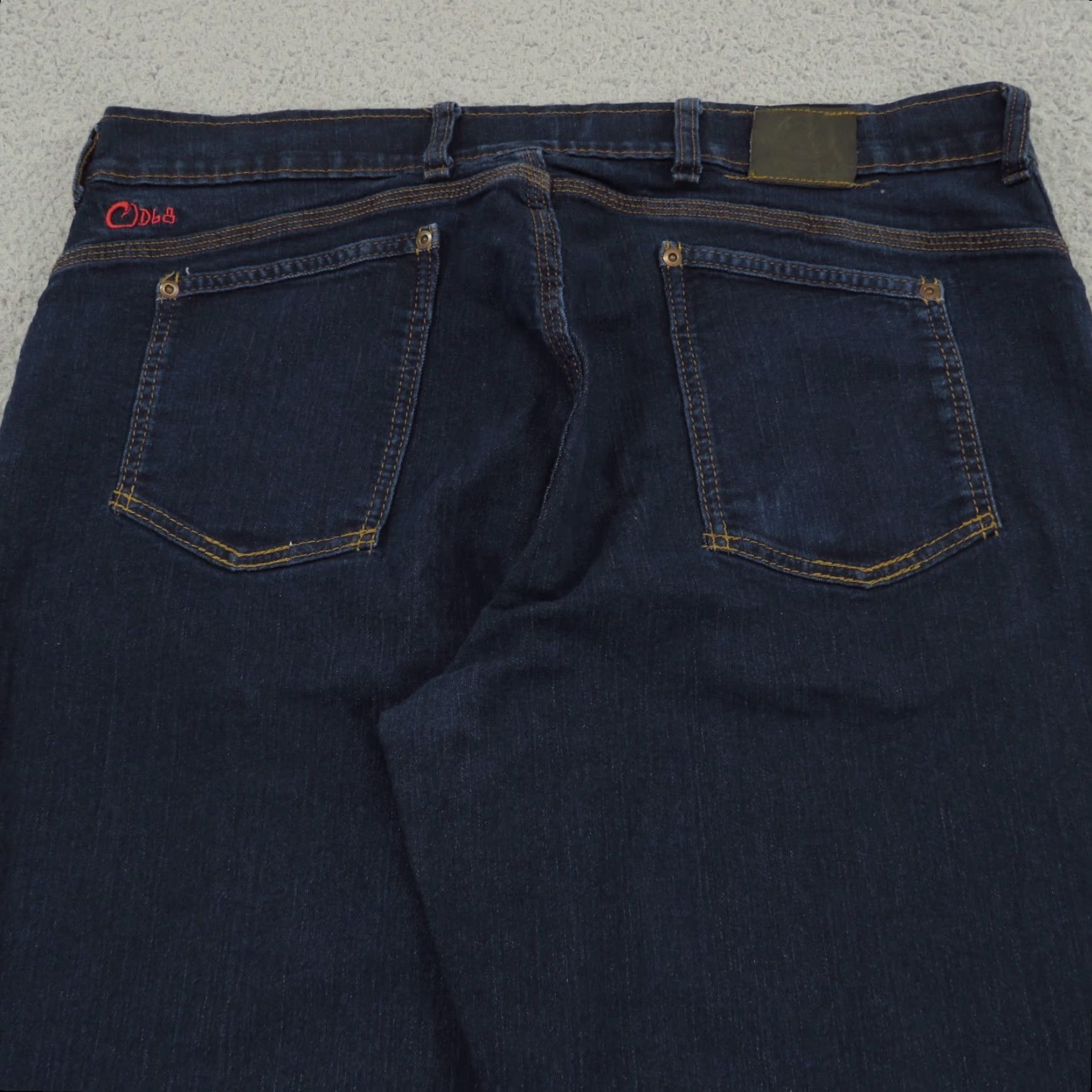 Vintage Origin Maine Jeans Men 38x30 Straight Delta Flex Blue Denim Work Jeans Size US 38 / EU 54 - 3 Thumbnail
