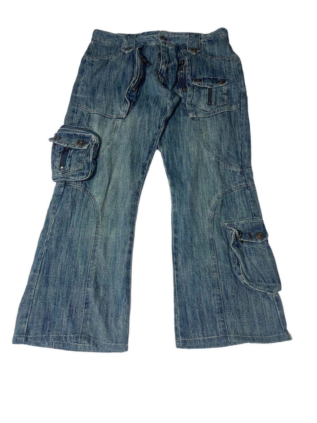 If Six Was Nine × Le Grande Bleu (L.G.B.) Trixy Tactical Pocket Jeans Rare Denim Size US 32 / EU 48 - 1 Thumbnail