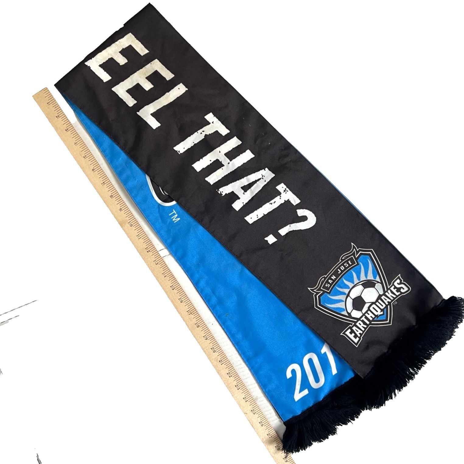 Other SJ Earthquakes 2011 Reversible Scarf Wall Banner Did You Fee Size ONE SIZE - 4 Thumbnail