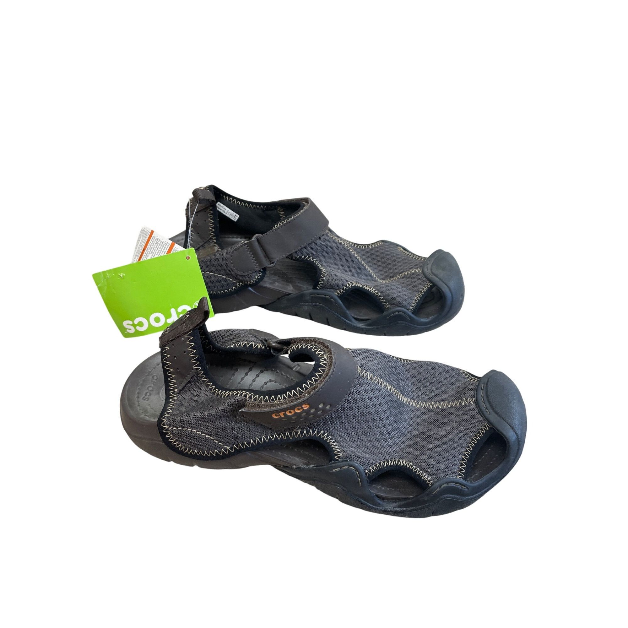 Crocs Crocs Mens Brown Swiftwater Sandals Shoes Size 12 SKU 8534 Size US 12 / EU 45 - 4 Thumbnail