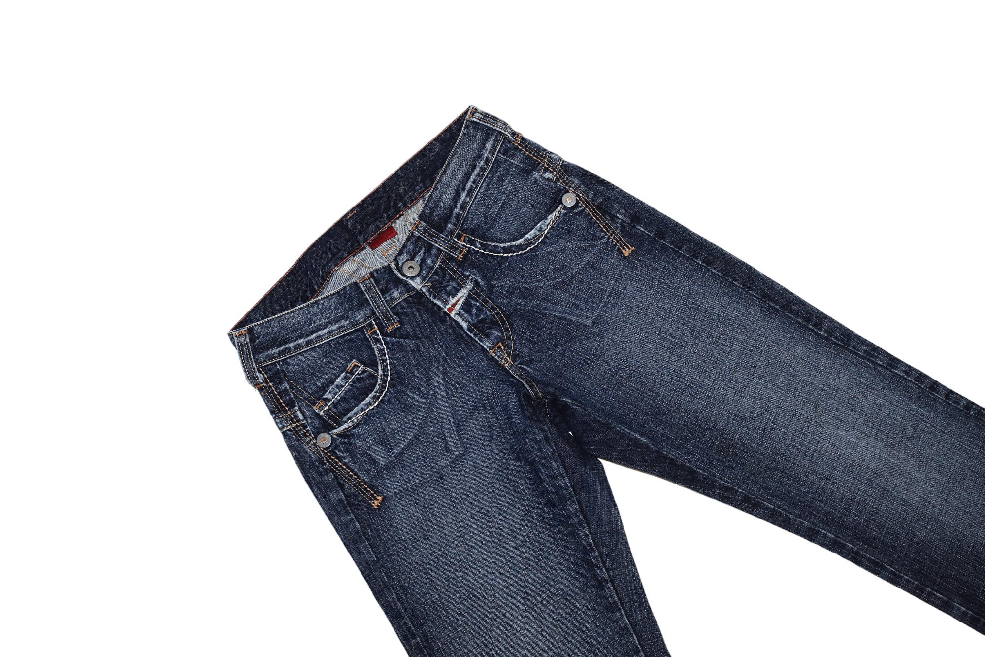 Marithe + Francois Girbaud Marithe Francois Girbaud Blue Stonewashed Straight Jeans Size 26" / US 2 / IT 38 - 3 Thumbnail