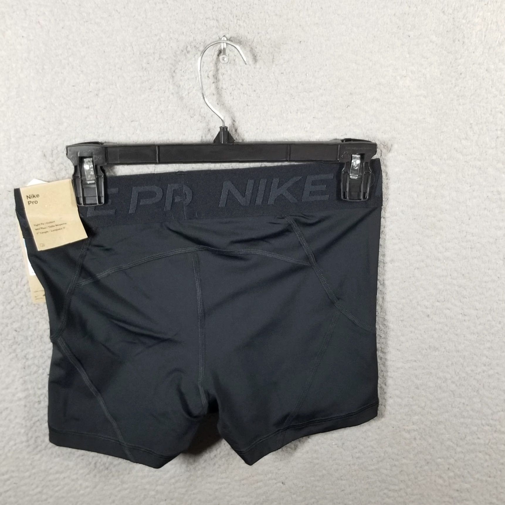 Nike Nike Pro Women's Mid-Rise 3" Shorts Medium Black FN3136-010 Pro Nike shorts Rise Mid 3" Women's Medium Black FN3136-010 Size 32" / US 10 / IT 46 - 6 Thumbnail