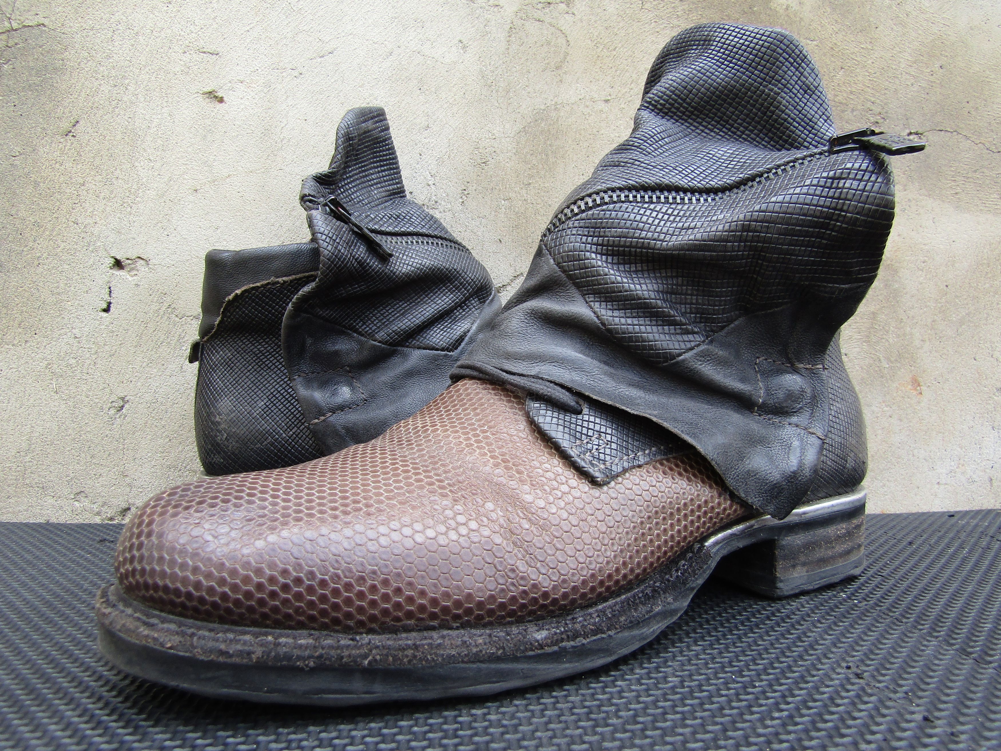 A.S.98 A.S.98 Airstep Buckle Leather Zip Biker brown Leather Size US 9.5 / IT 39.5 - 5 Thumbnail
