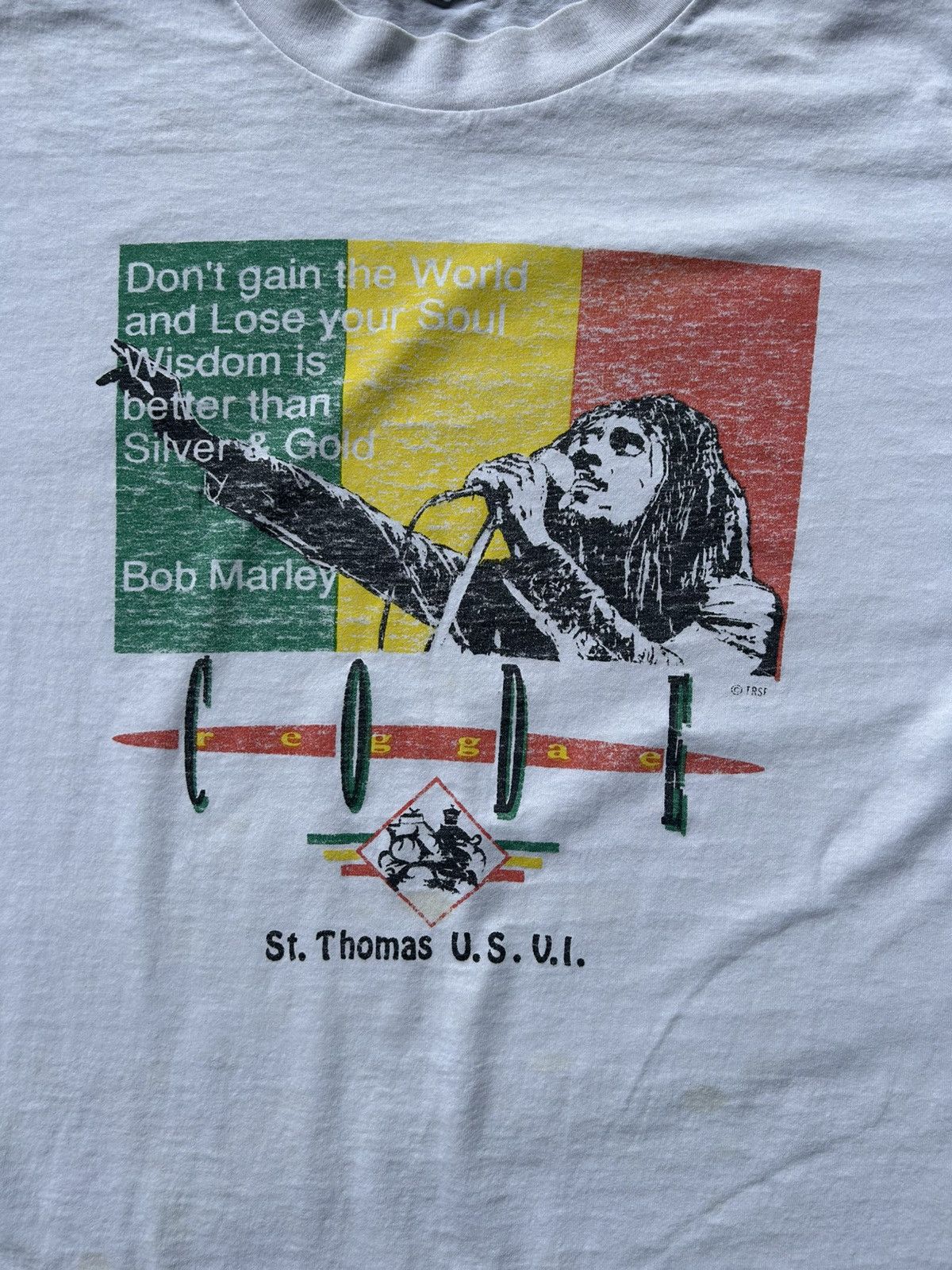 Bob Marley Vintage 90s bob marley t shirt Size US XL / EU 56 / 4 - 2 Thumbnail
