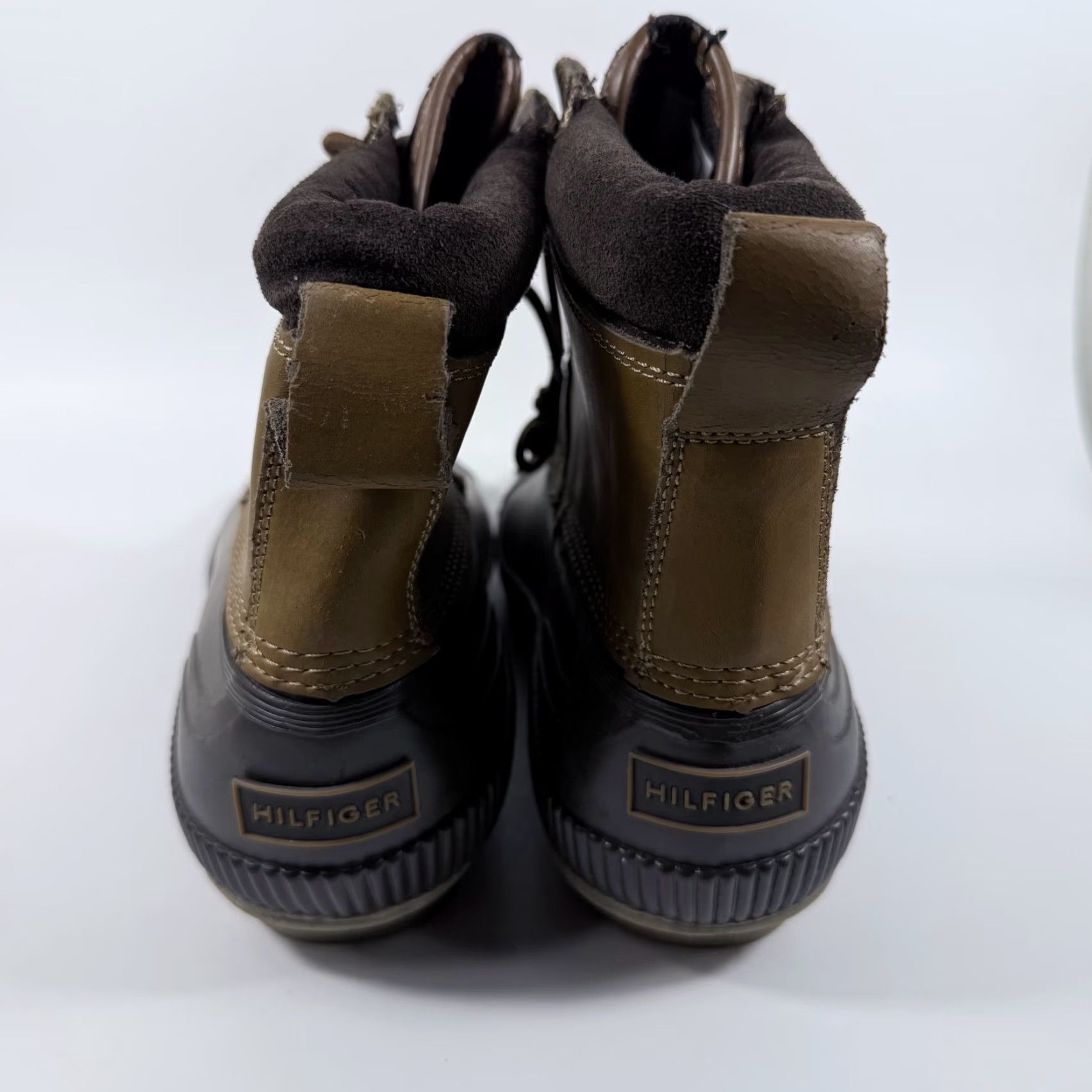 Tommy Hilfiger Tommy Hilfiger Charlie Duck Boots Men Brown Leather Rubber Shell Lace-Up - 13 Size US 13 / EU 46 - 4 Thumbnail