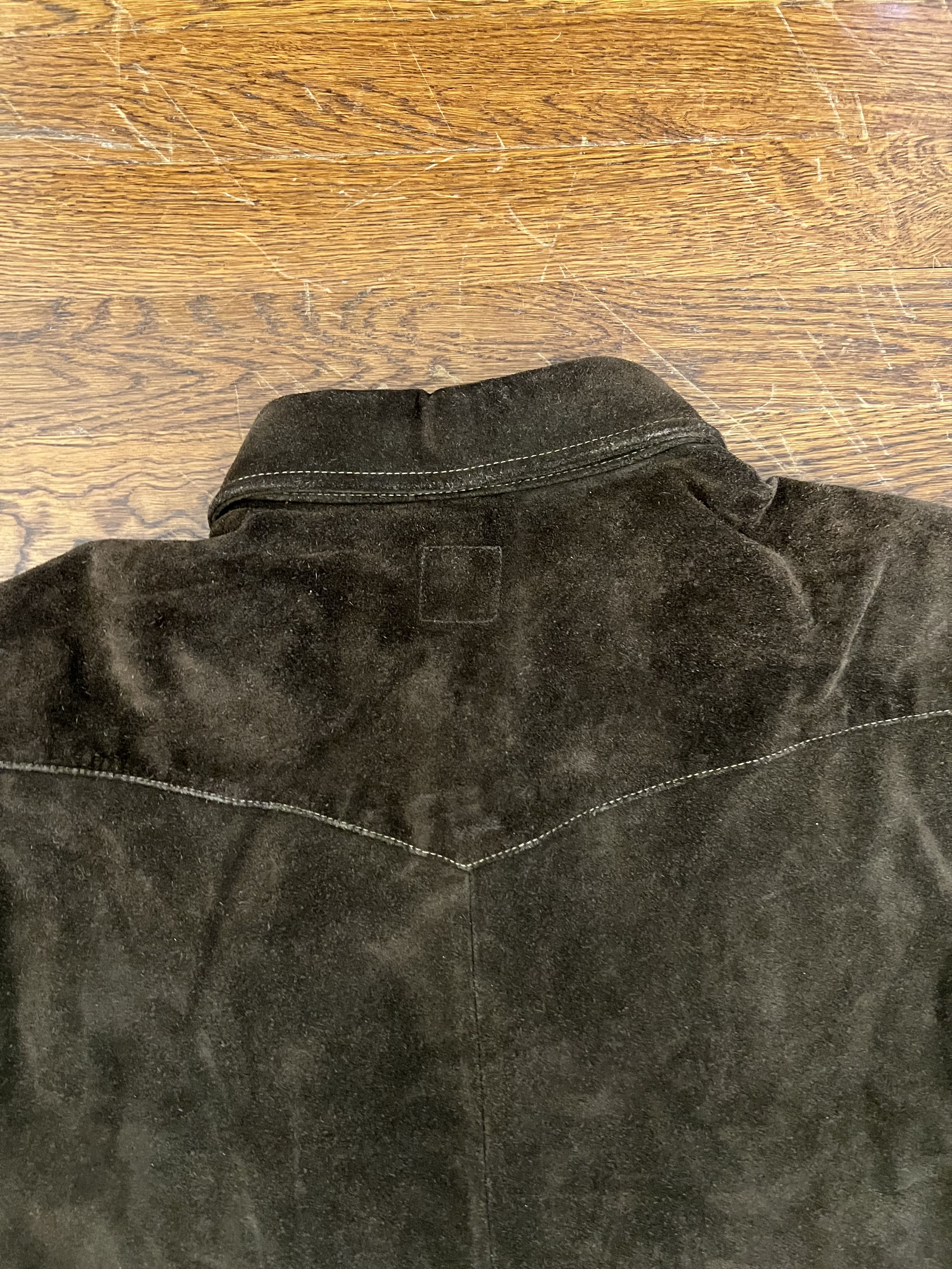 Gap Cow split Suede Cowboy button up long sleeve