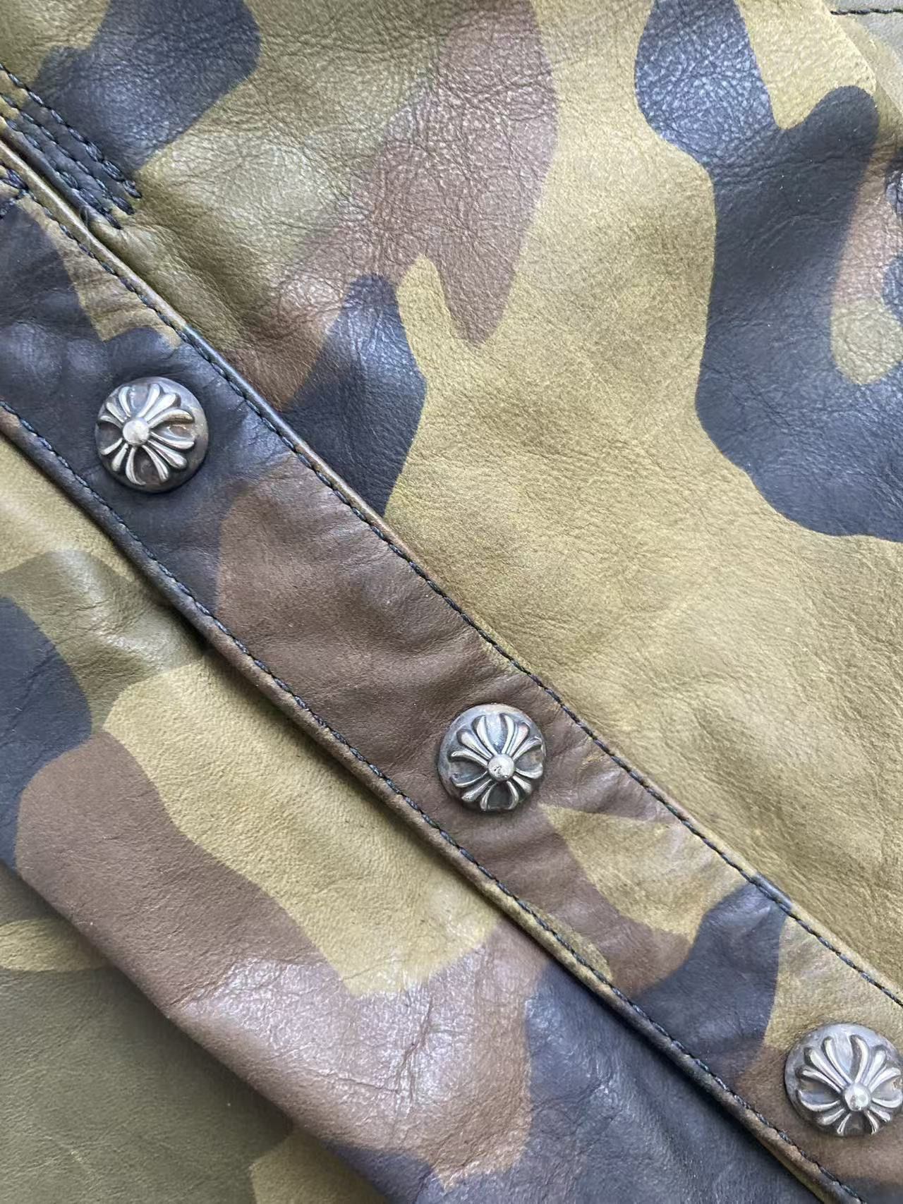 Chrome Hearts Chrome Hearts Fleur De Lis Leather Patch Camo Shirt Jacket Size M / US 6-8 / IT 42-44 - 7 Thumbnail