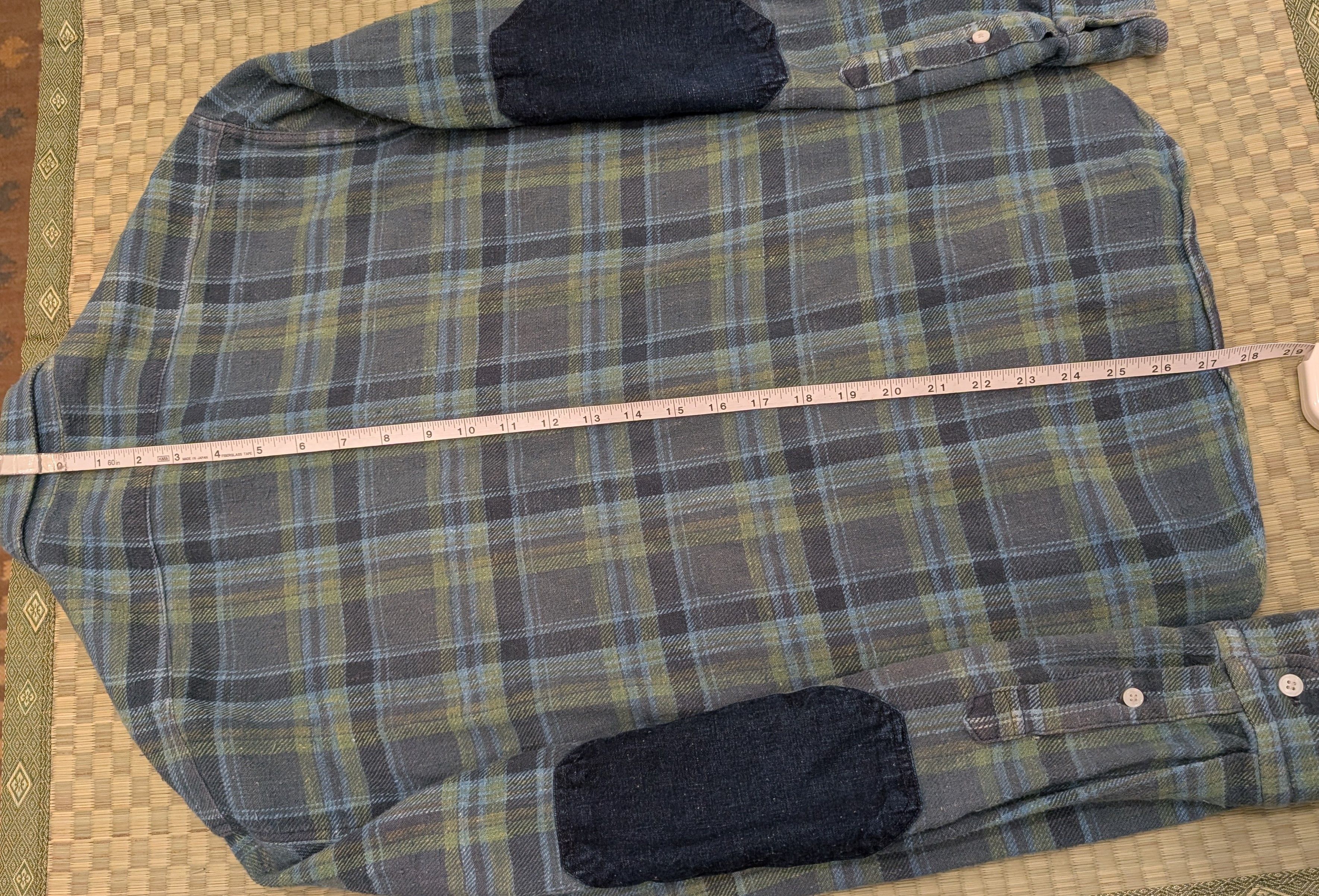 Simon Miller Simon Miller Cotton Plaid Flannel Shirt Denim Elbow Patch Size US S / EU 44-46 / 1 - 7 Thumbnail