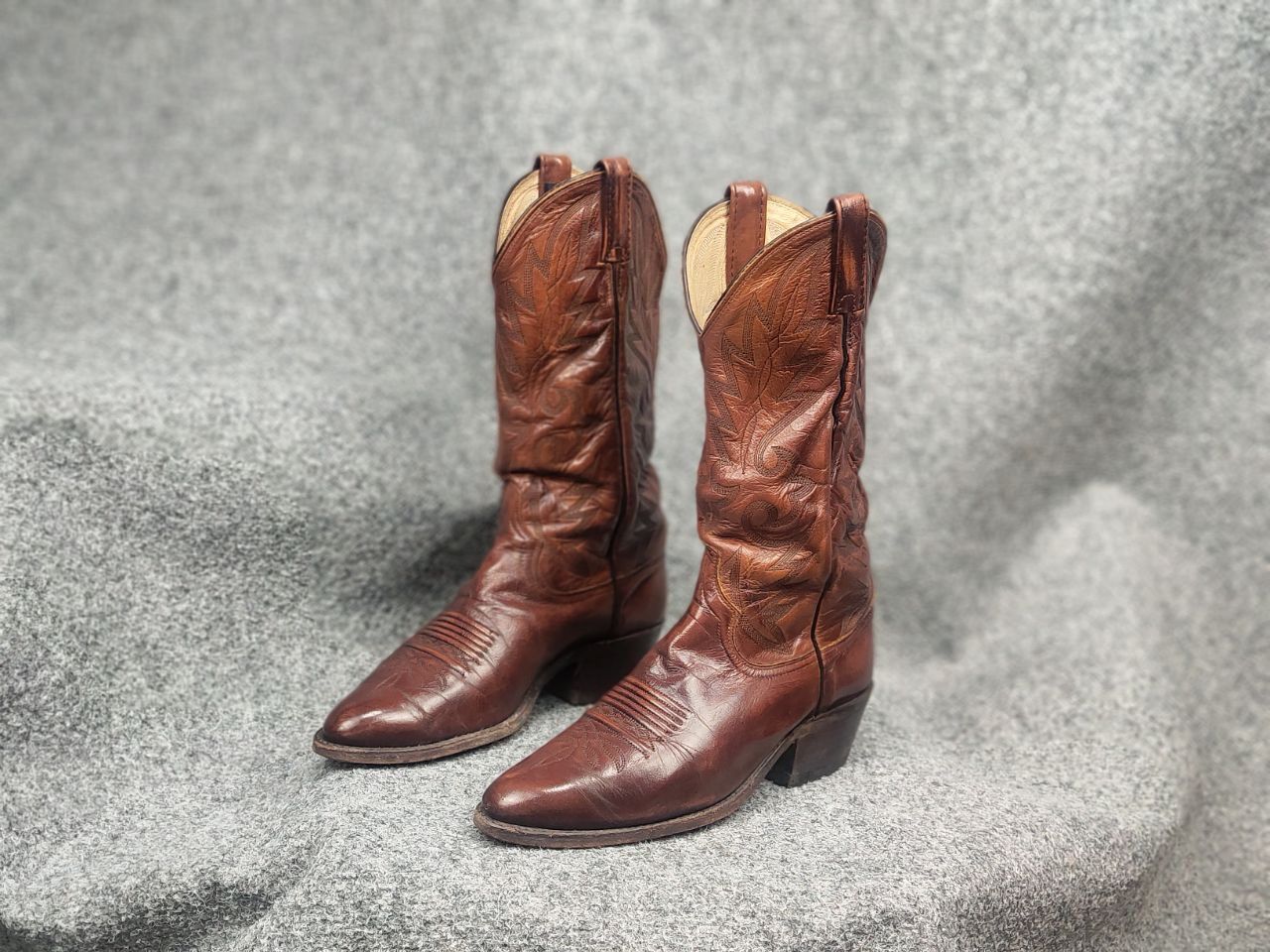 Dan Post Dan Post vintage Brown Western cowboy boots USA Made Size US 7.5 / IT 37.5 - 1 Thumbnail