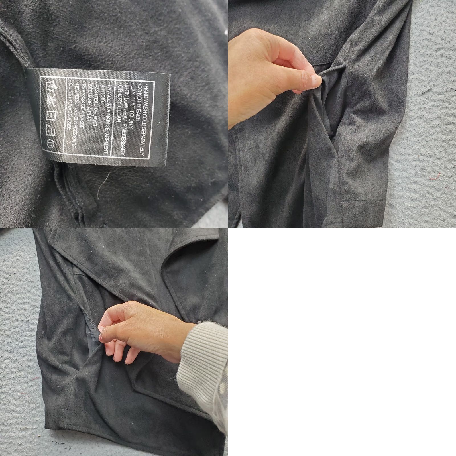 BB Dakota BB Dakota Womens Jacket M Black Open Front Shawl Collar Basic Jacket Casual Outdoor 90s? Size M / US 6-8 / IT 42-44 - 8 Thumbnail