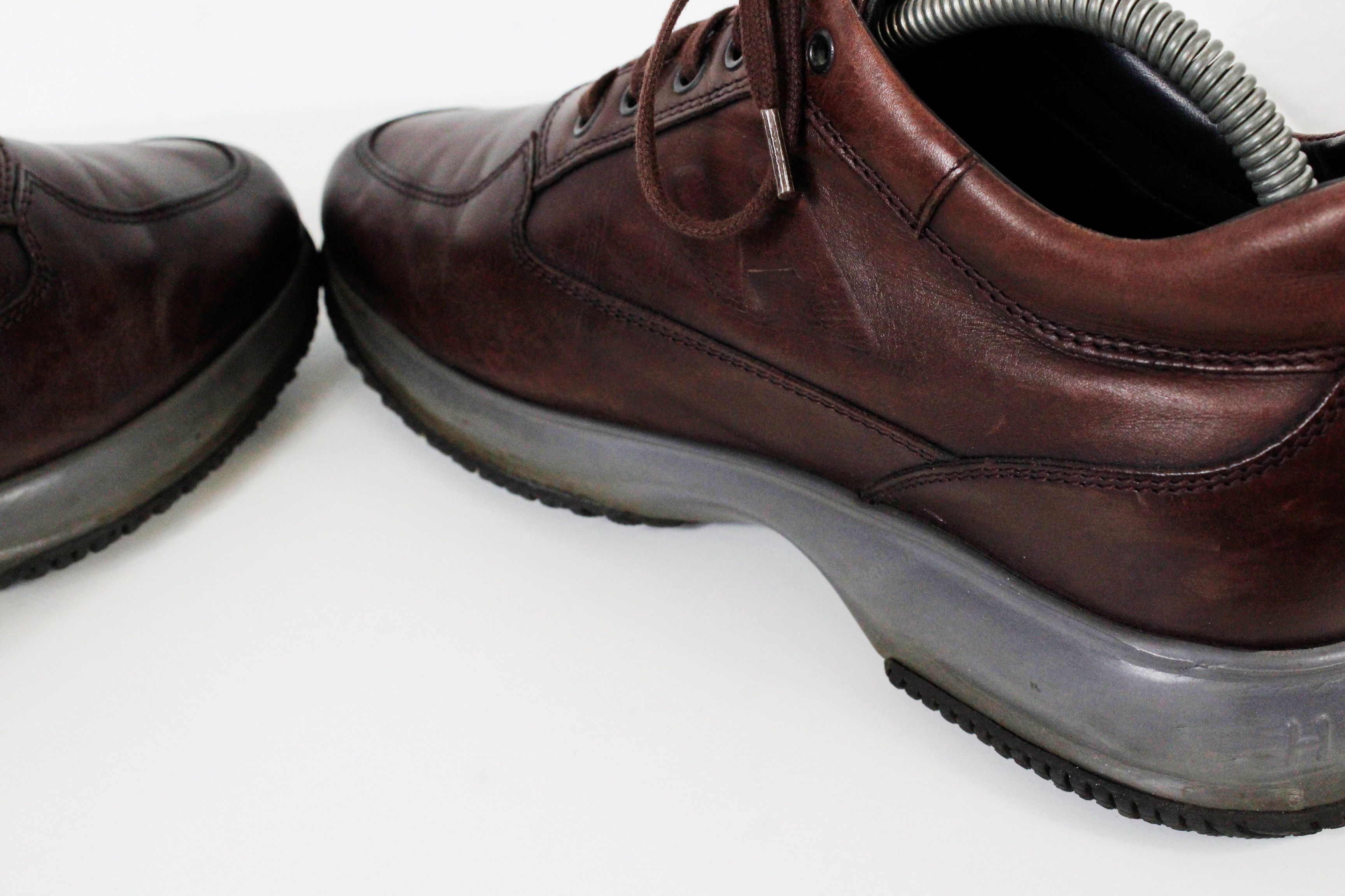 Hogan Hogan Interactive Logo Burgundy Leather Sneakers Shoes 41/42 Size US 8.5 / EU 41-42 - 8 Thumbnail