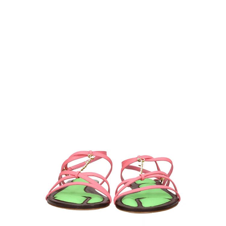 Jacquemus ob1o1e1124 Leather Sandals in Pink Size US 7 / IT 37 - 3 Thumbnail