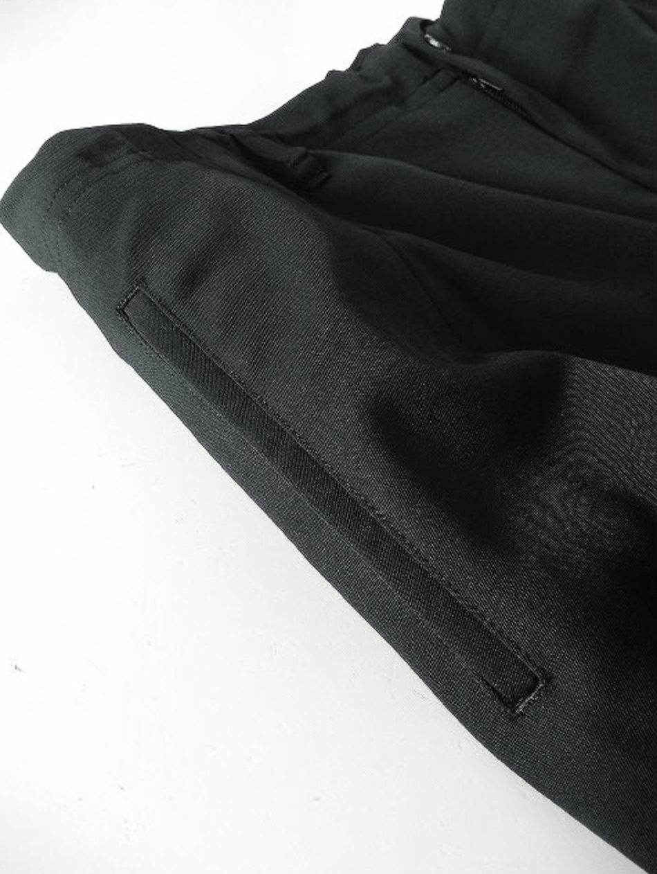Yohji Yamamoto Yohji Yamamoto Pour Homme - Ta/TUXEDO RANDOM TUCK PANTS Size US 28 / EU 44 - 14 Thumbnail