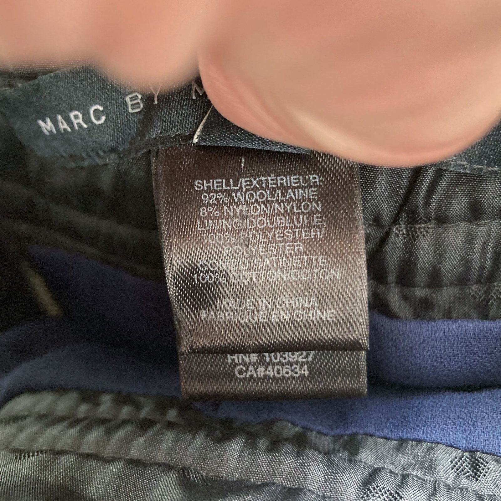 Marc Jacobs Marc by Marc Jacobs Y2K Indigo Wool Moto Zip Skirt Sz 12 Size 34" / US 12 / IT 48 - 11 Thumbnail