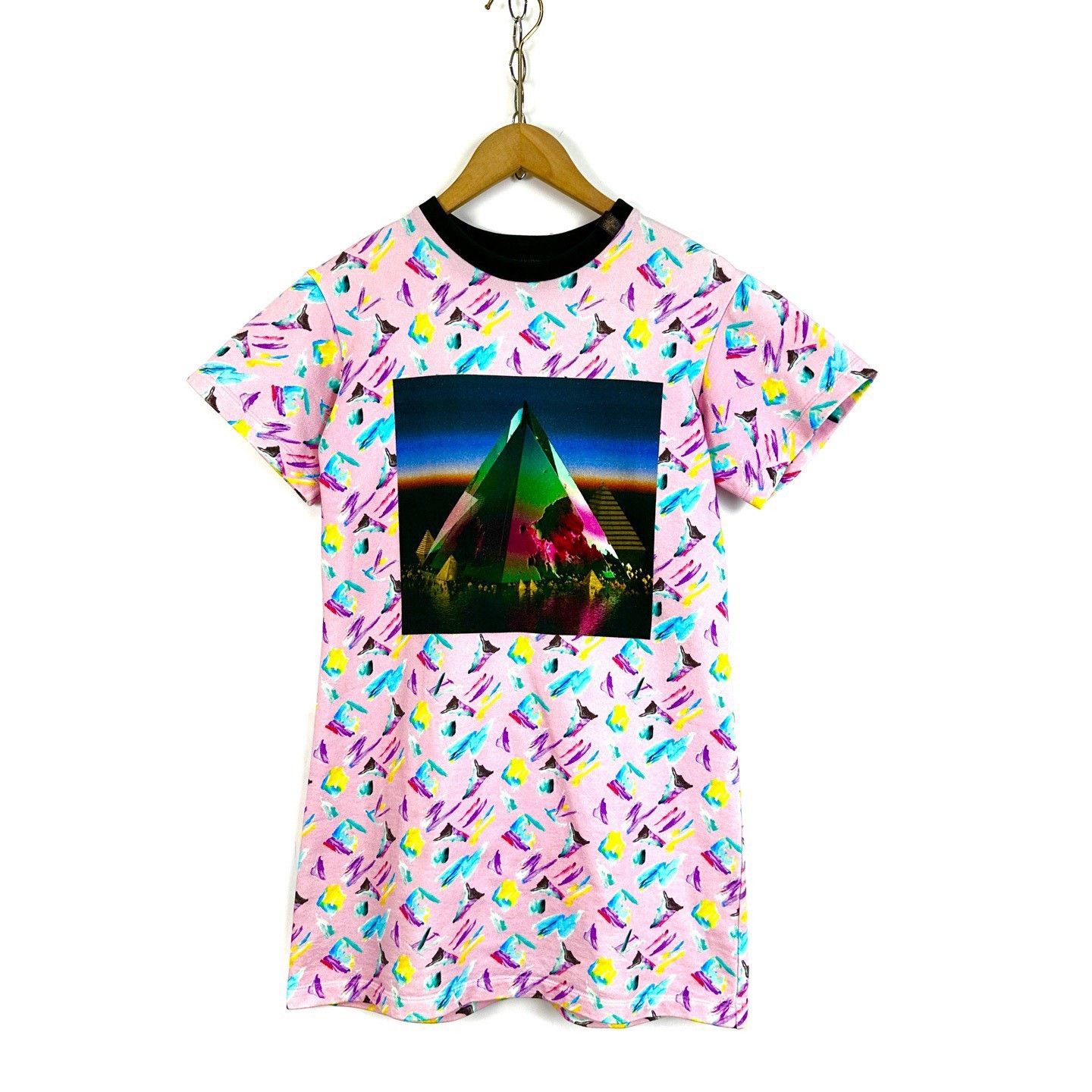 Louis Vuitton Louis Vuitton Oil Painting Print Short-Sleeve Dress Size S / US 4 / IT 40 - 1 Thumbnail
