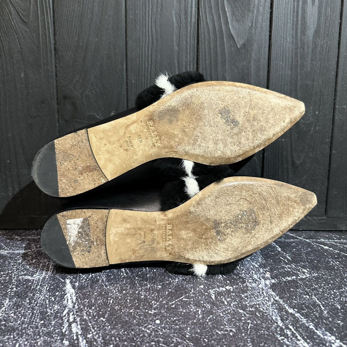 Bally BALLY HAMELIA - Women’s Leather/Fur Flats Mules 38.5 size Size US 8.5 / IT 38.5 - 12 Thumbnail