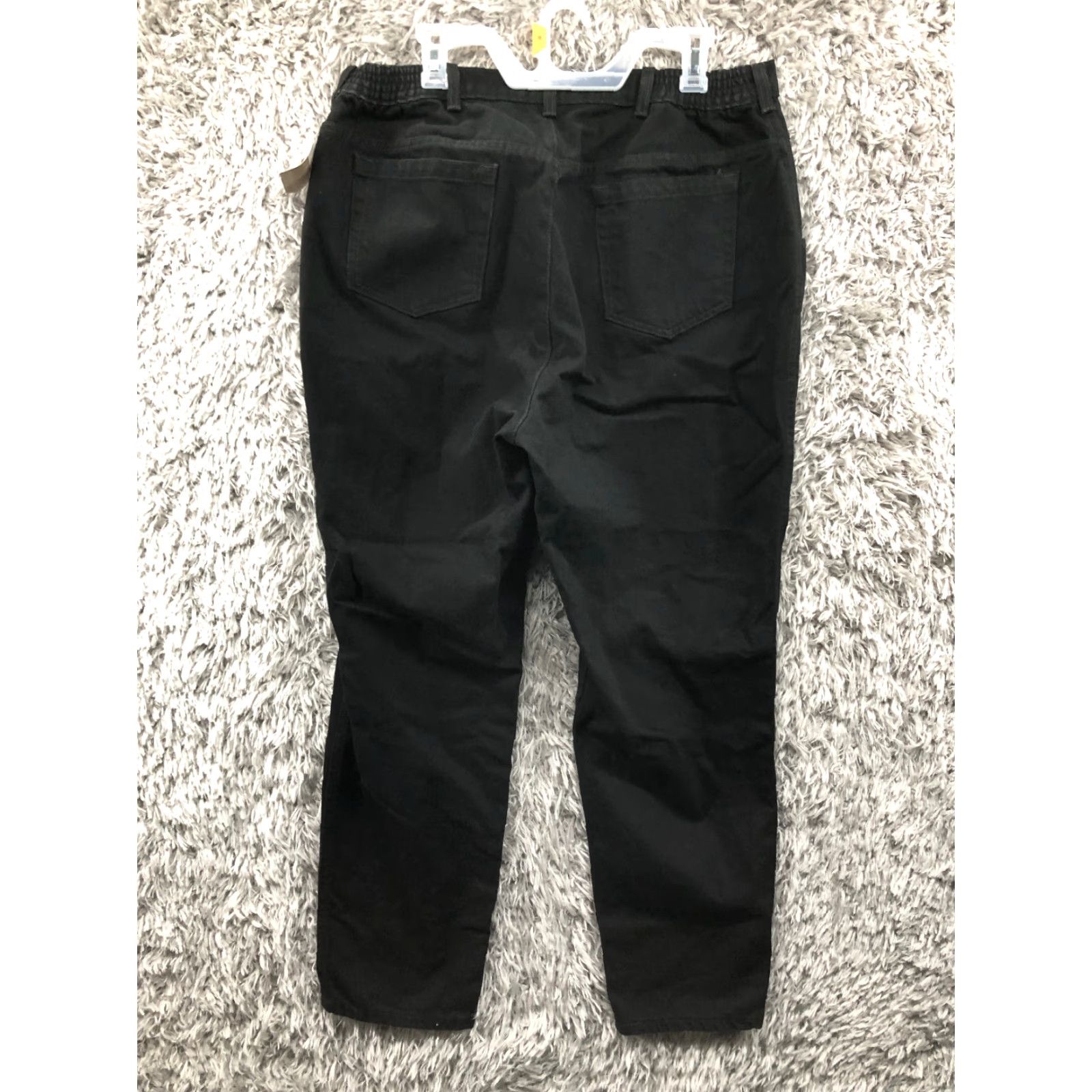 Vintage Elizabeth Jeans Women's Plus Size 18 High Rise Dark Wash Black Denim Skinny 5-Pocket Elizabeth Sport by Liz Claiborne Womens Jeans Mens? Size 40" / US 18 - 7 Thumbnail