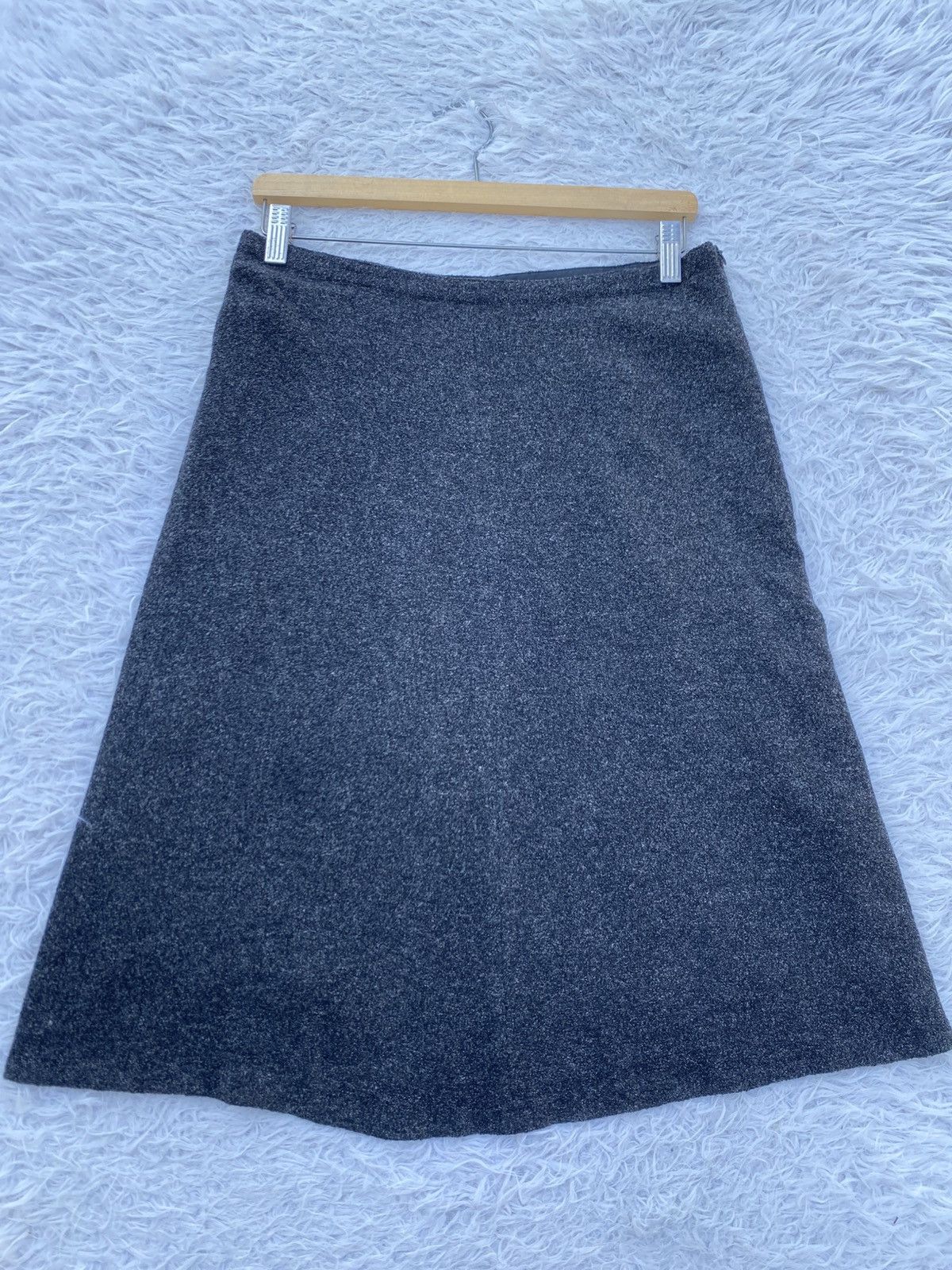 agnes b. Rare Vintage 90s agnes b. Black Skirt Size 31" - 4 Thumbnail