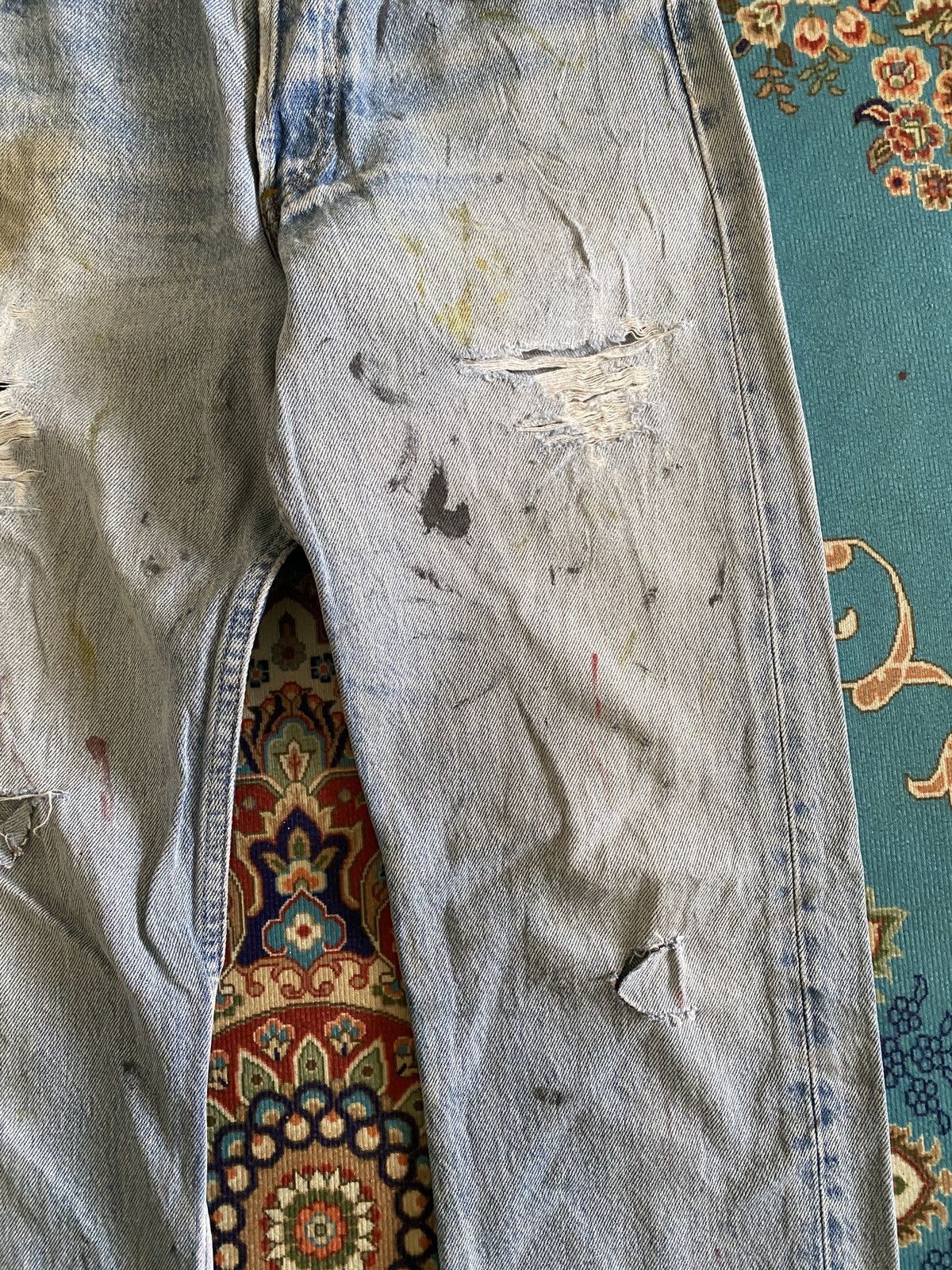 Levi's Vintage 90s Levi’s 501 Distressed Denim Size US 26 / EU 42 - 8 Thumbnail