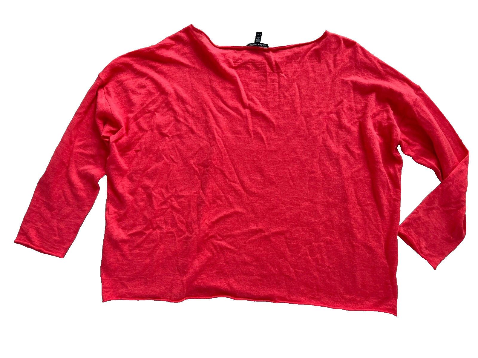 Eileen Fisher Eileen Fisher Cotton Linen Blend Top Coral ( XL ) Size XL / US 12-14 / IT 48-50 - 2 Thumbnail