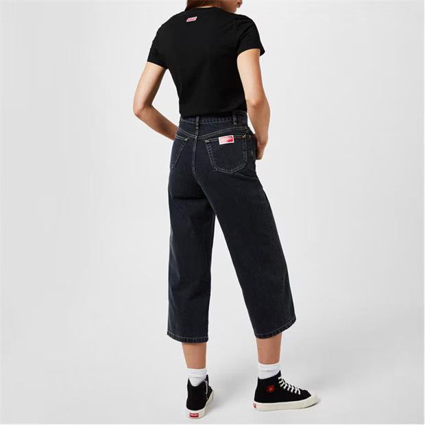 Kenzo o1g2r1mq1024 Jean in Black Size 22" - 5 Thumbnail