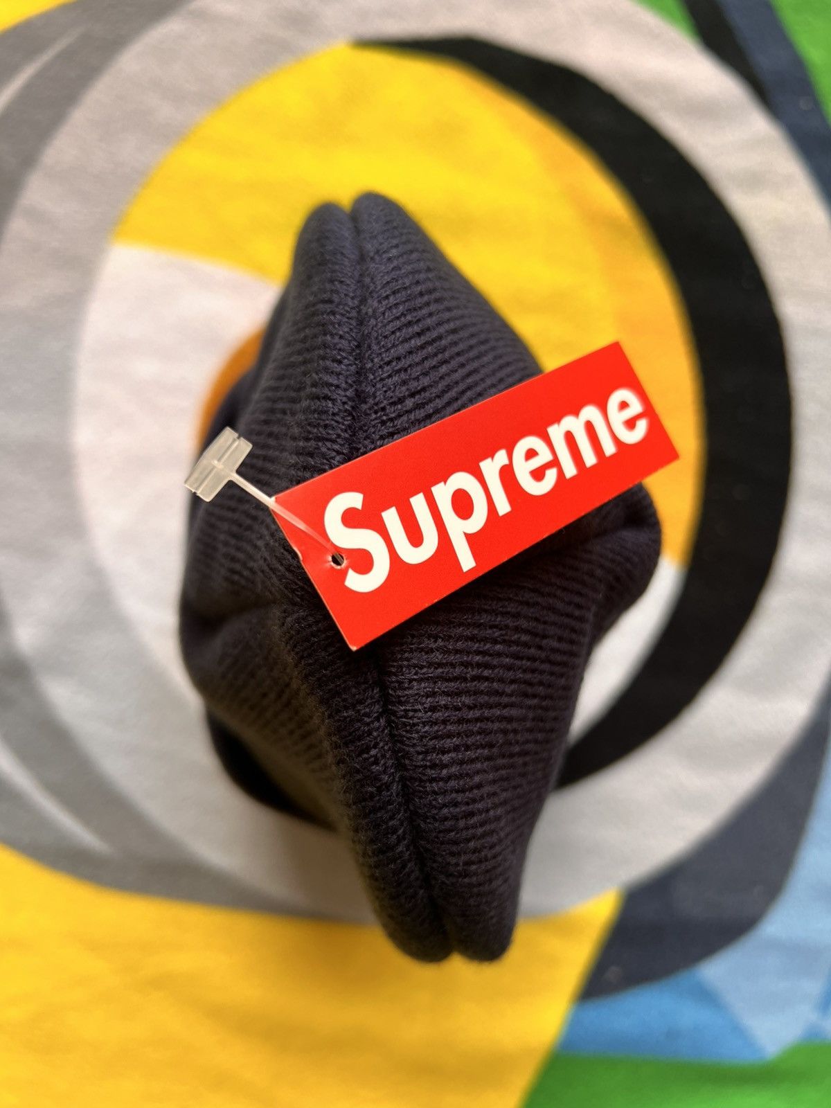 Supreme Supreme x Wu-Tang Clan Beanie Navy yellow hat cap headwear Size ONE SIZE - 11 Thumbnail