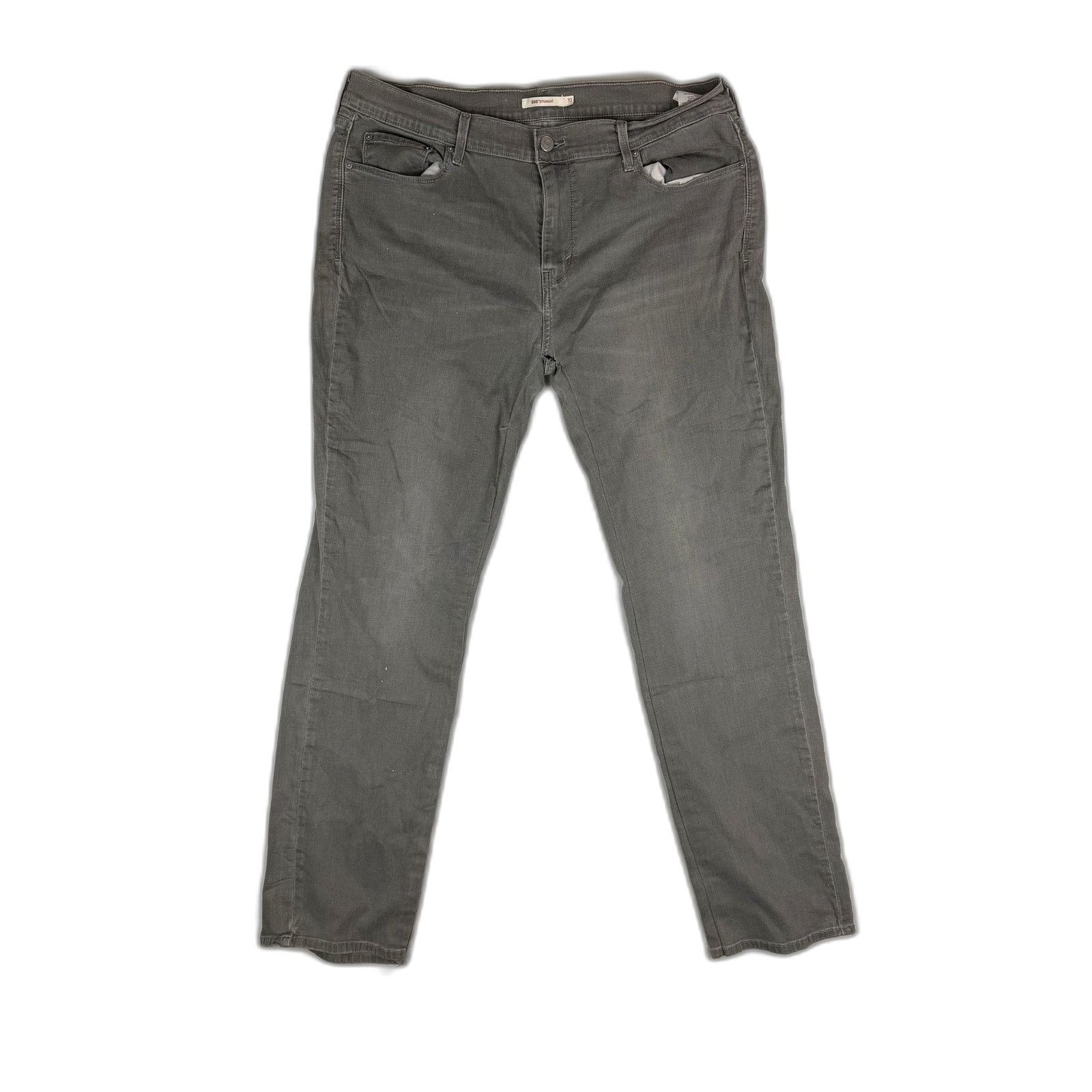 Levi's Levi's 505 Straight Fit Jeans Grey Men's Size 33 Denim Casua Size US 33 - 4 Thumbnail