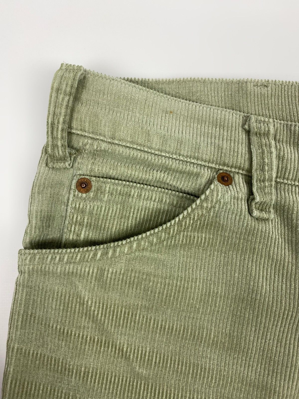Levi's 1970’s Levi’s White Tab Bell Bottom Corduroy Flares Pants Size US 31 - 6 Thumbnail