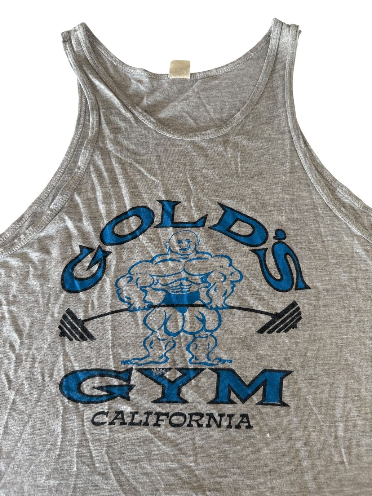 Vintage *RARE* GOLD’S GYM 80s VINTAGE BODYBUILDING TANK TOP Size US XL / EU 56 / 4 - 5 Thumbnail