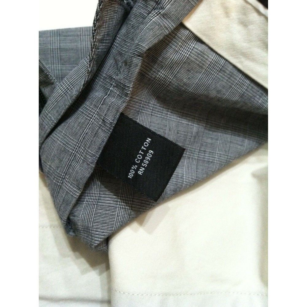 Murano MURANO MENS NEW GRAY 100%COTTON CASUAL PANTS SIZE:38/30 Size US 38 / EU 54 - 3 Thumbnail