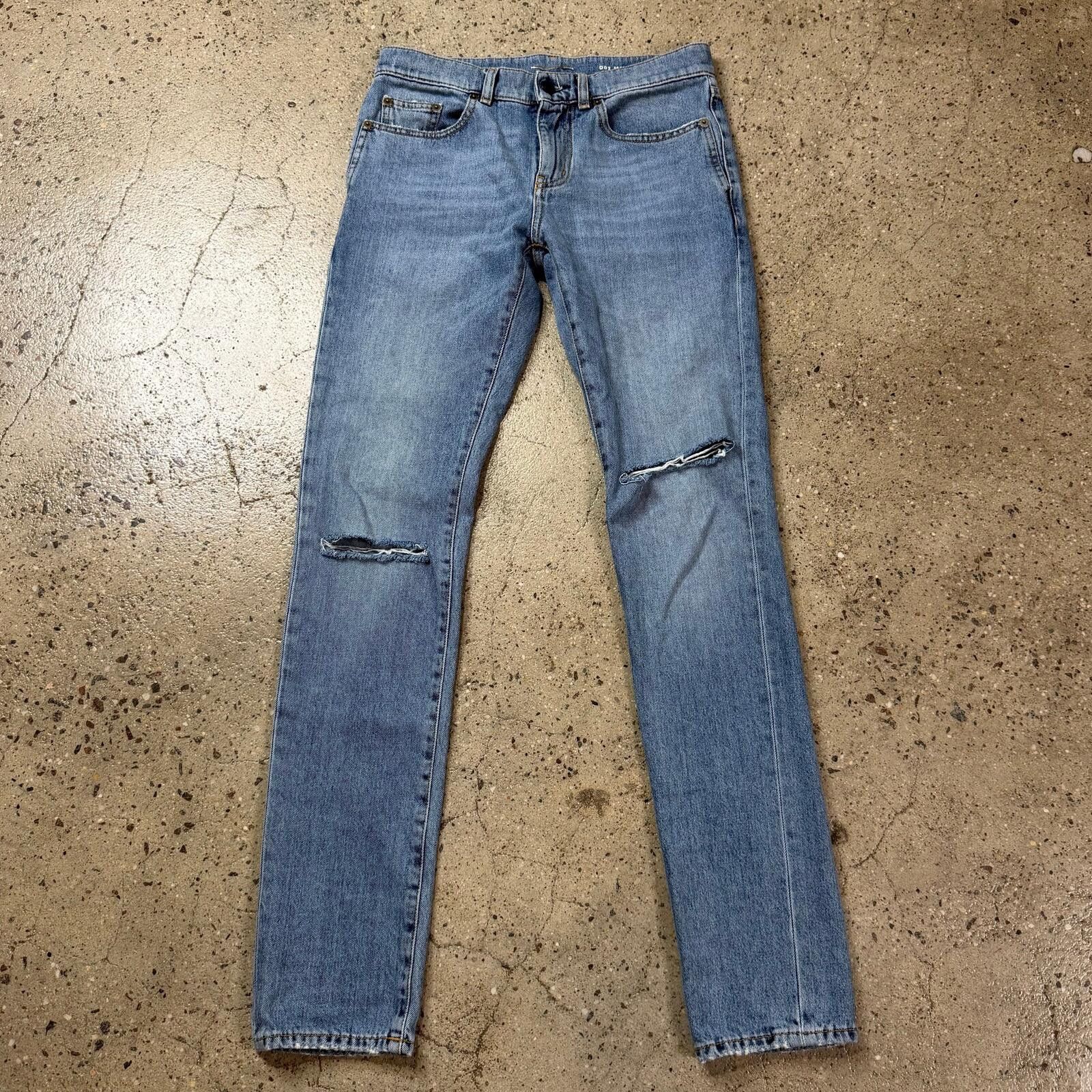 Saint Laurent Paris Saint Laurent Distressed D02 Jeans Size US 28 / EU 44 - 1 Thumbnail