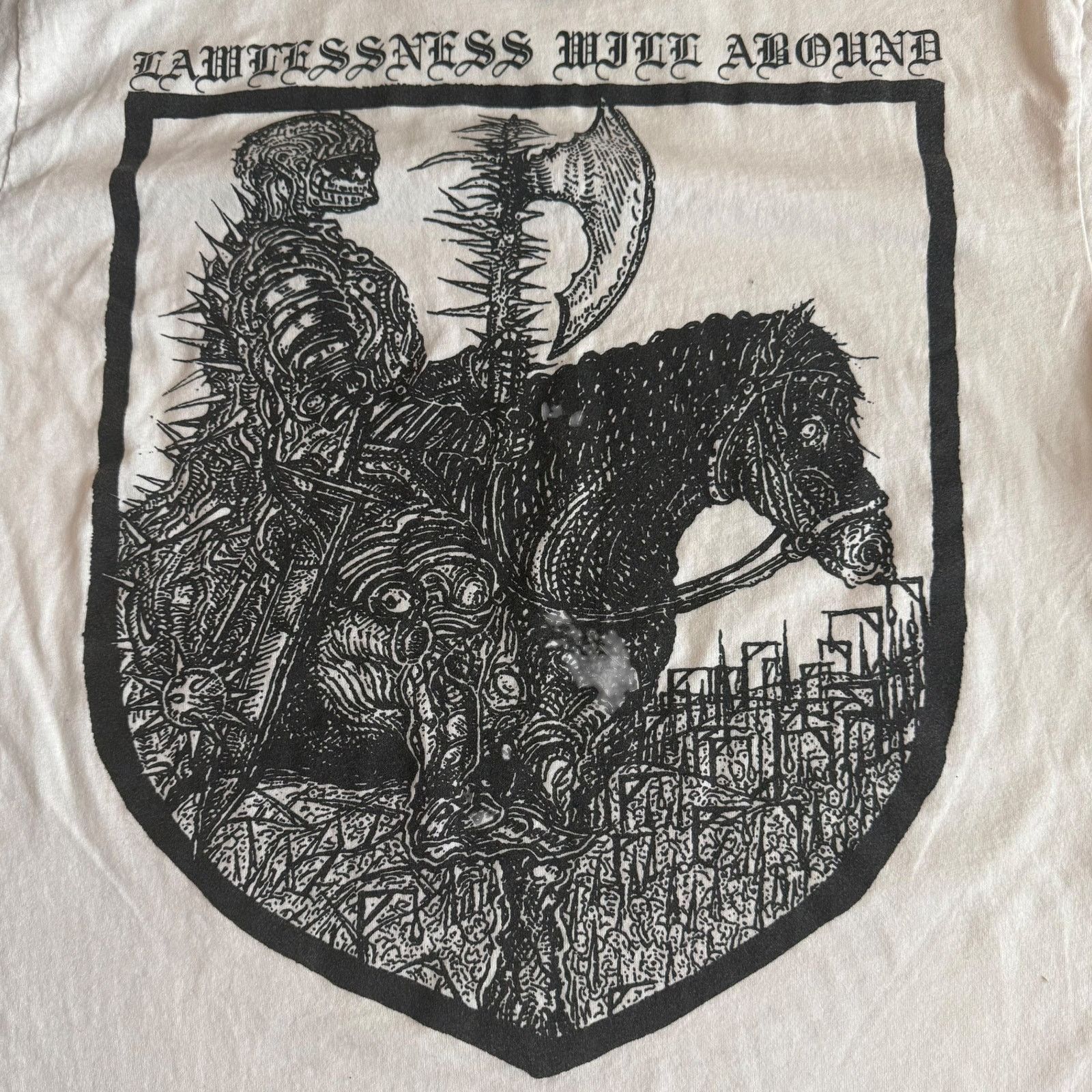 Band Tees Our Place Of Worship Is Silence Band White T-Shirt Size M Size US M / EU 48-50 / 2 - 7 Thumbnail