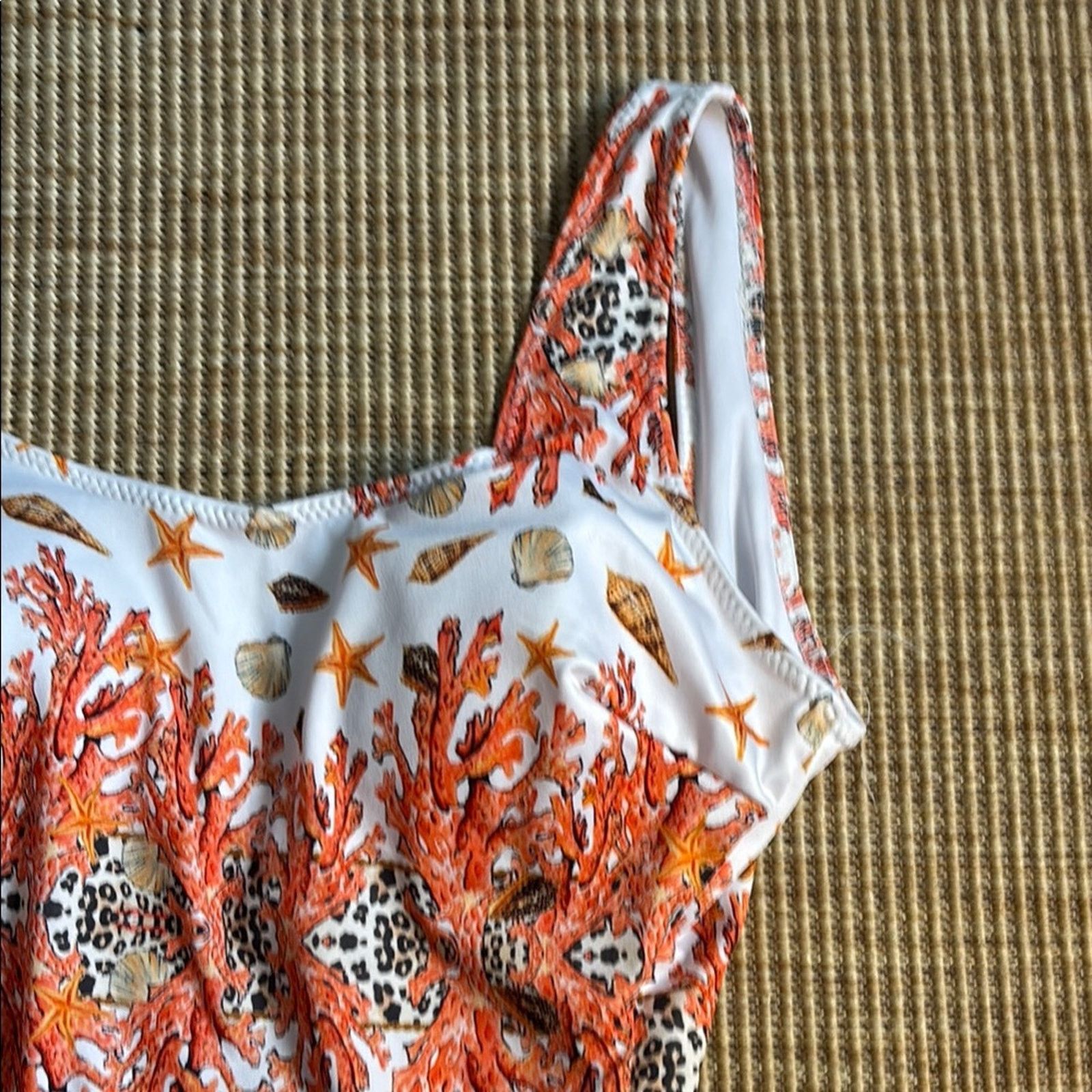 Other NWT Antica Sartoria Positano Coral Print OnePiece Swimsuit S Size ONE SIZE - 3 Thumbnail