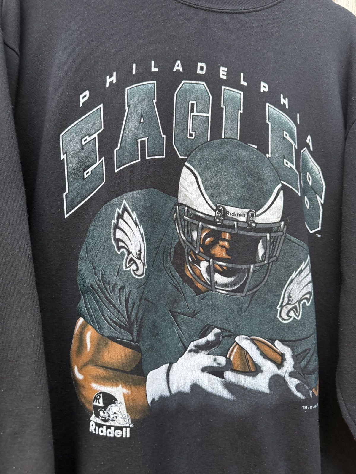 Riddell Vintage 1996 Philadelphia Eagles Riddell NFL Crewneck Large Size US L / EU 52-54 / 3 - 3 Thumbnail