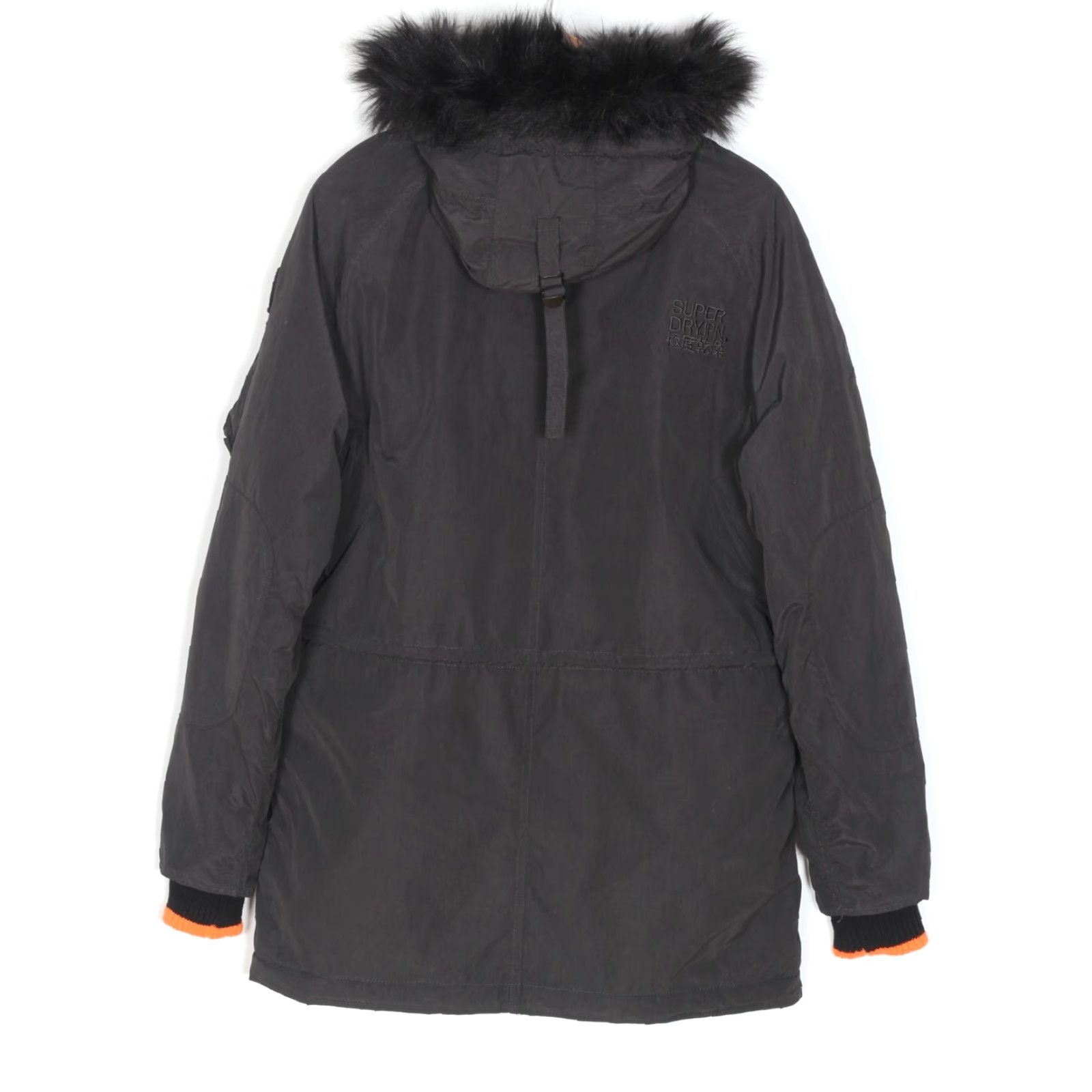 Superdry SUPERDRY Parka Jacket Men XL Fur Hooded MJ5617 Black Regular Size XL Parka Mens Jacket Size US XL / EU 56 / 4 - 4 Thumbnail