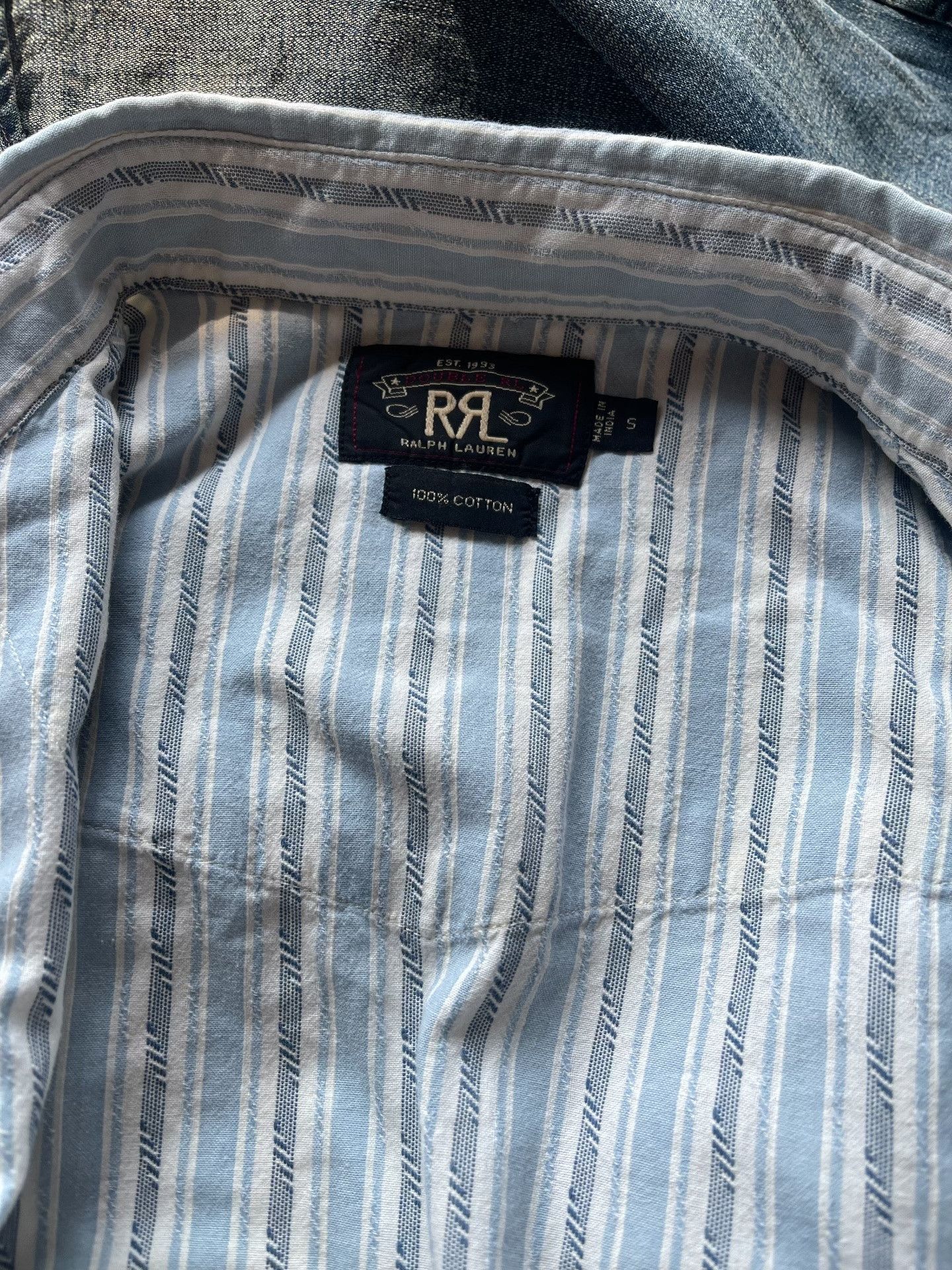 RRL Ralph Lauren RRL Double RL Striped Shirt Size US S / EU 44-46 / 1 - 3 Thumbnail