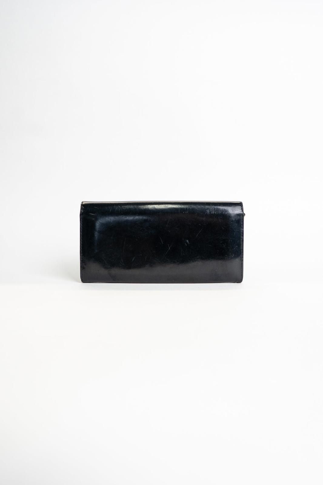 Miu Miu 00's Miu Miu Patent Leather Gold Plaque Long Wallet Size ONE SIZE - 2 Thumbnail