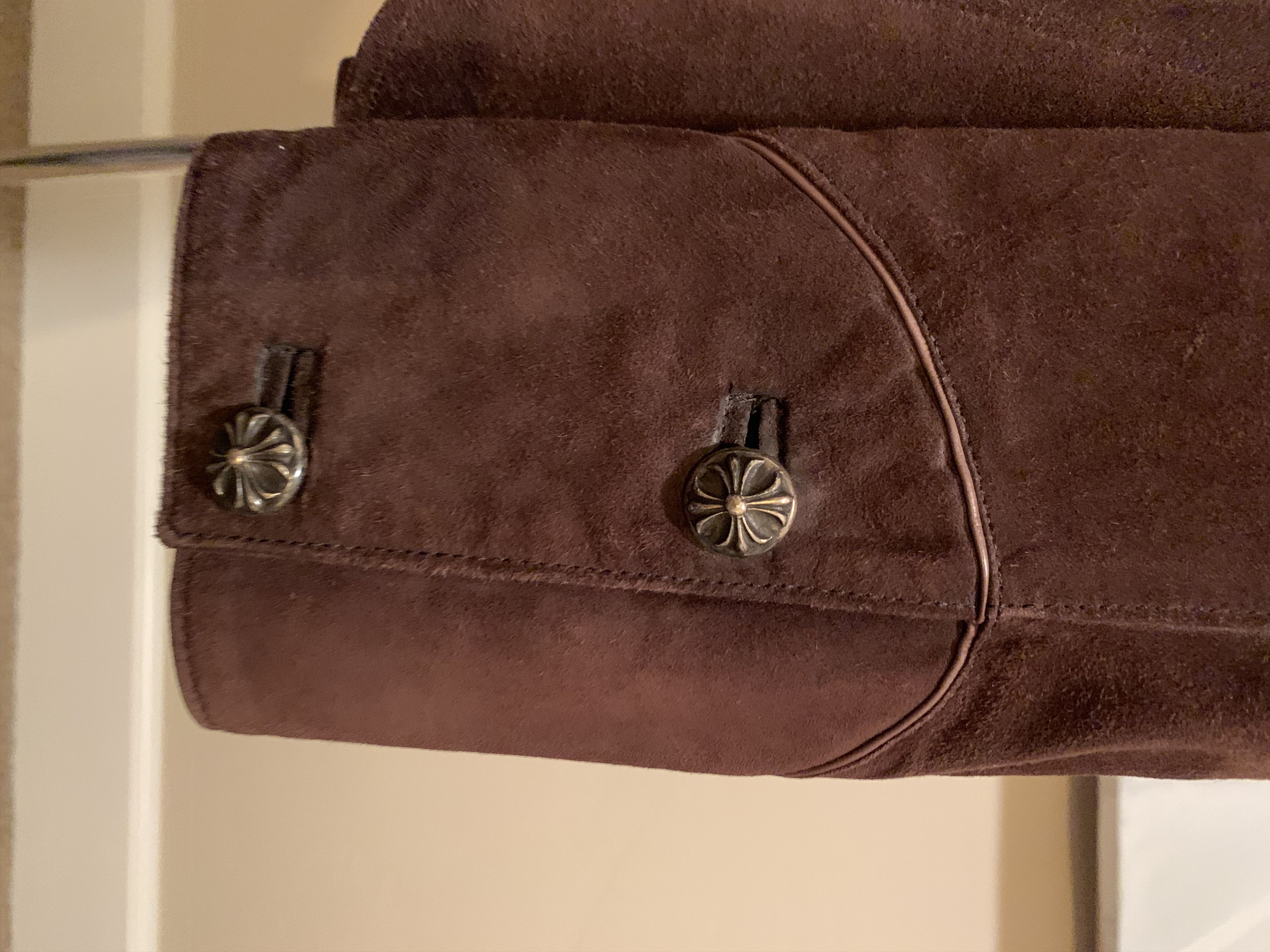 Chrome Hearts Chrome Hearts suede button up shirt / jacket Size US M / EU 48-50 / 2 - 5 Thumbnail