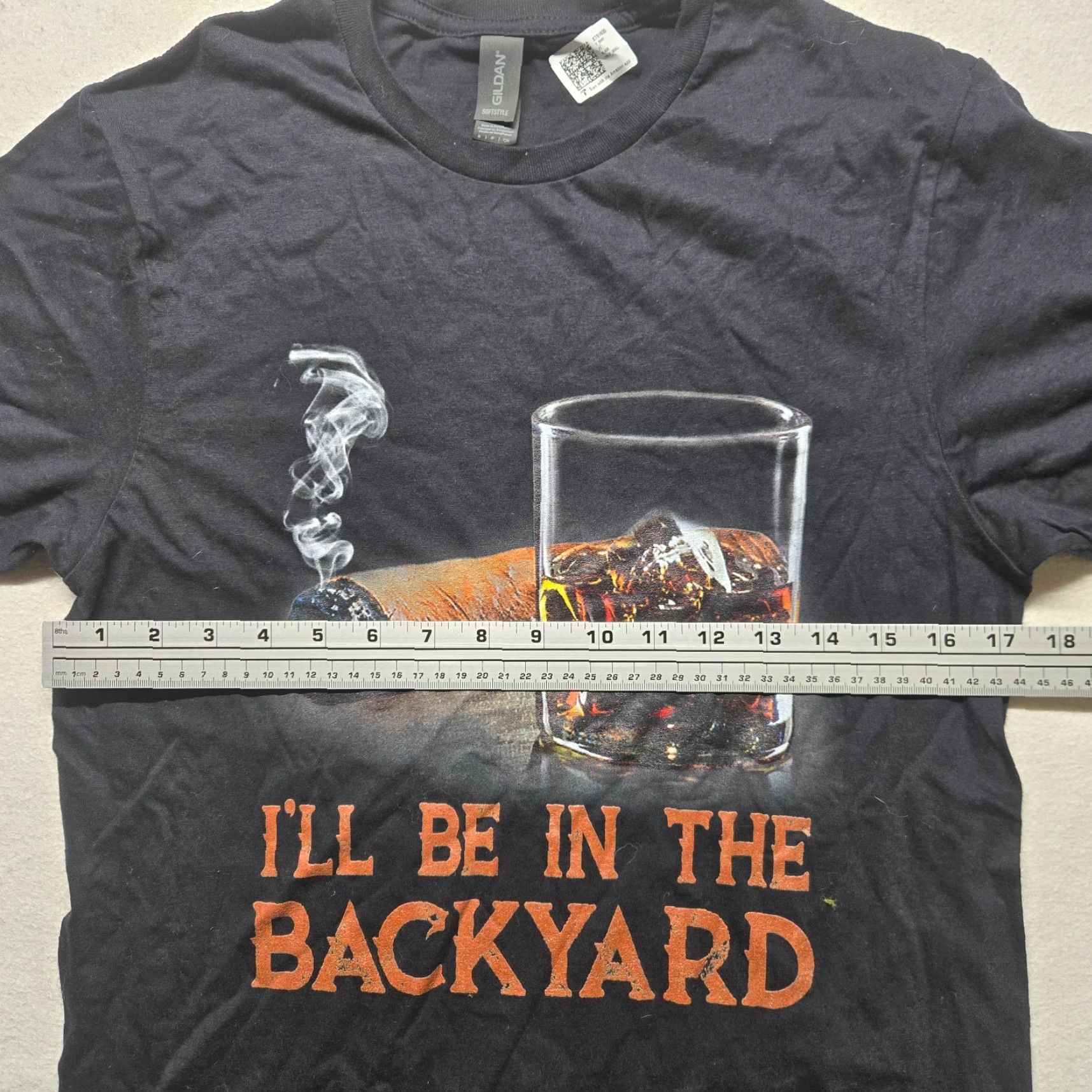 Vintage Ill Be In The Backyard T-Shirt Mens S Black Funny Shirt Small Size US S / EU 44-46 / 1 - 4 Thumbnail