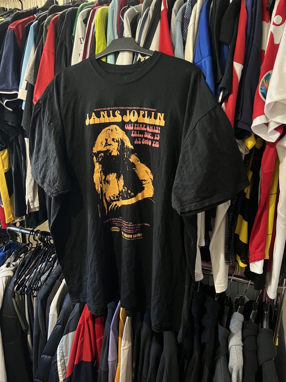 Band Tees VINTAGE JANIS JOPLIN MADISON SQUARE GARDEN AOP GRAPHIC TEE Size US XL / EU 56 / 4 - 1 Thumbnail