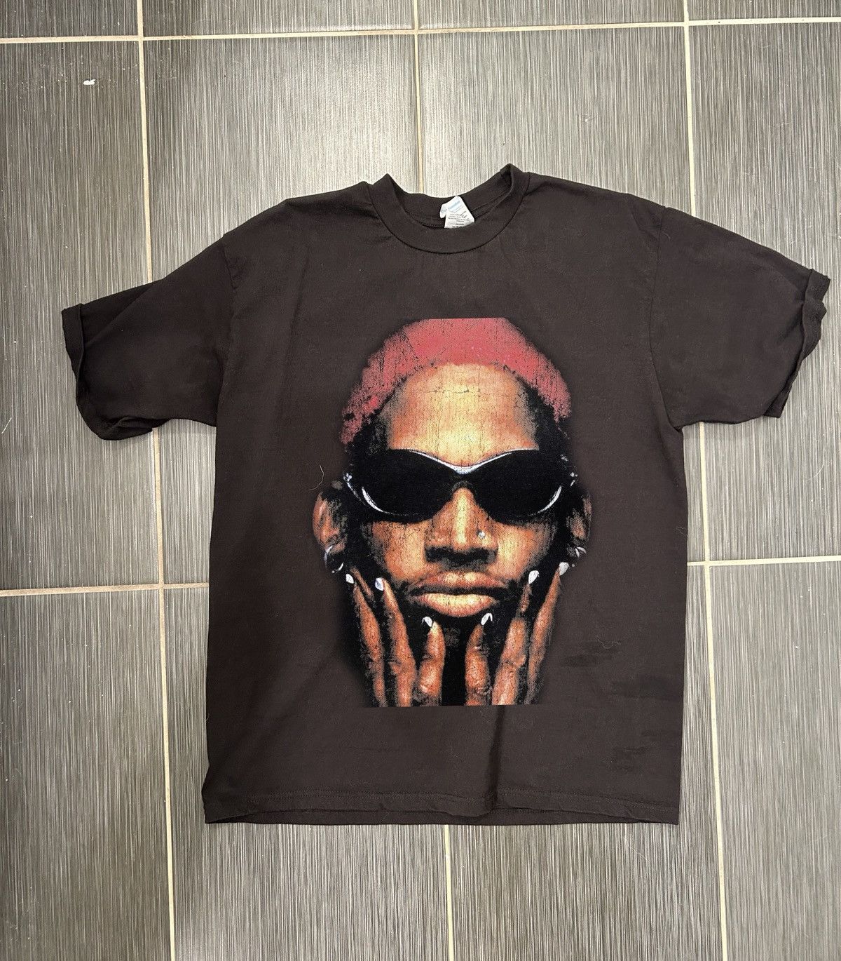 Other ‘90s Vintage Nike Dennis Rodman NBA Big Face Tee Size US L / EU 52-54 / 3 - 2 Thumbnail