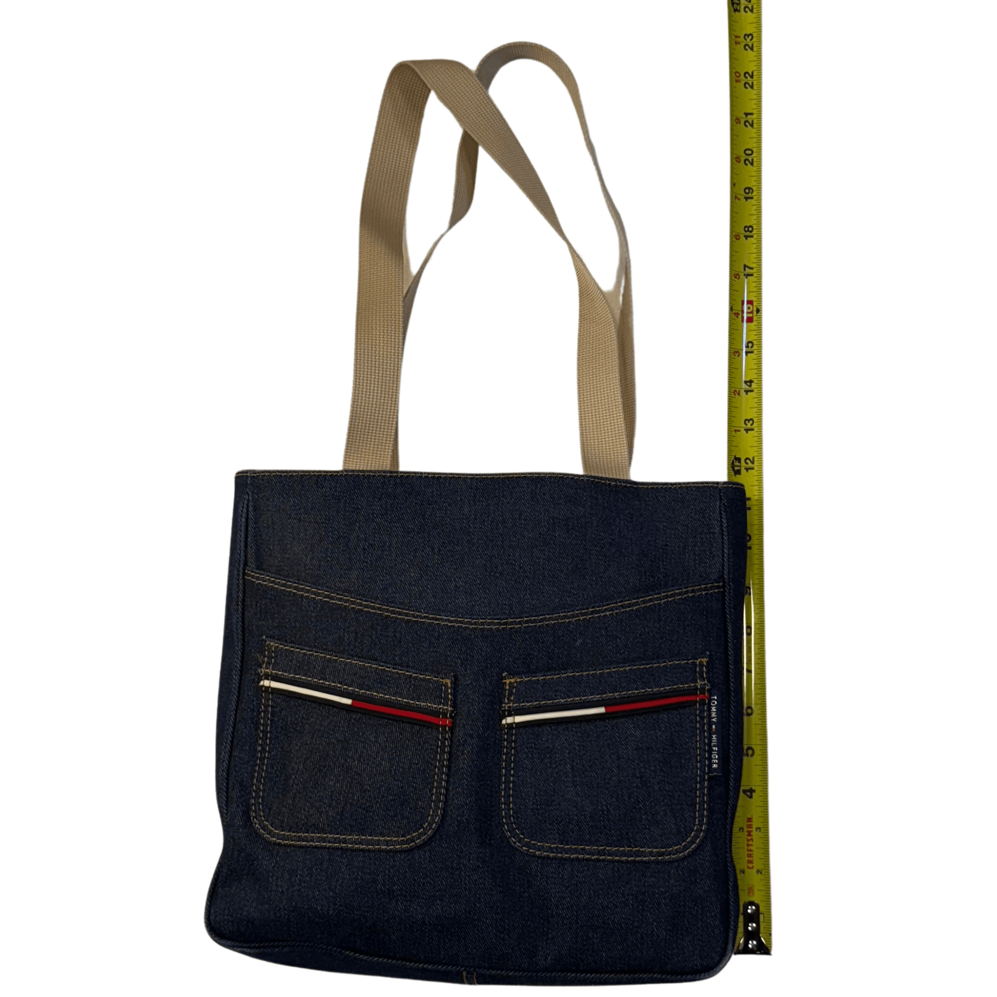 Tommy Hilfiger Tommy Hilfiger Denim Tote Bag Purse Size ONE SIZE - 7 Thumbnail